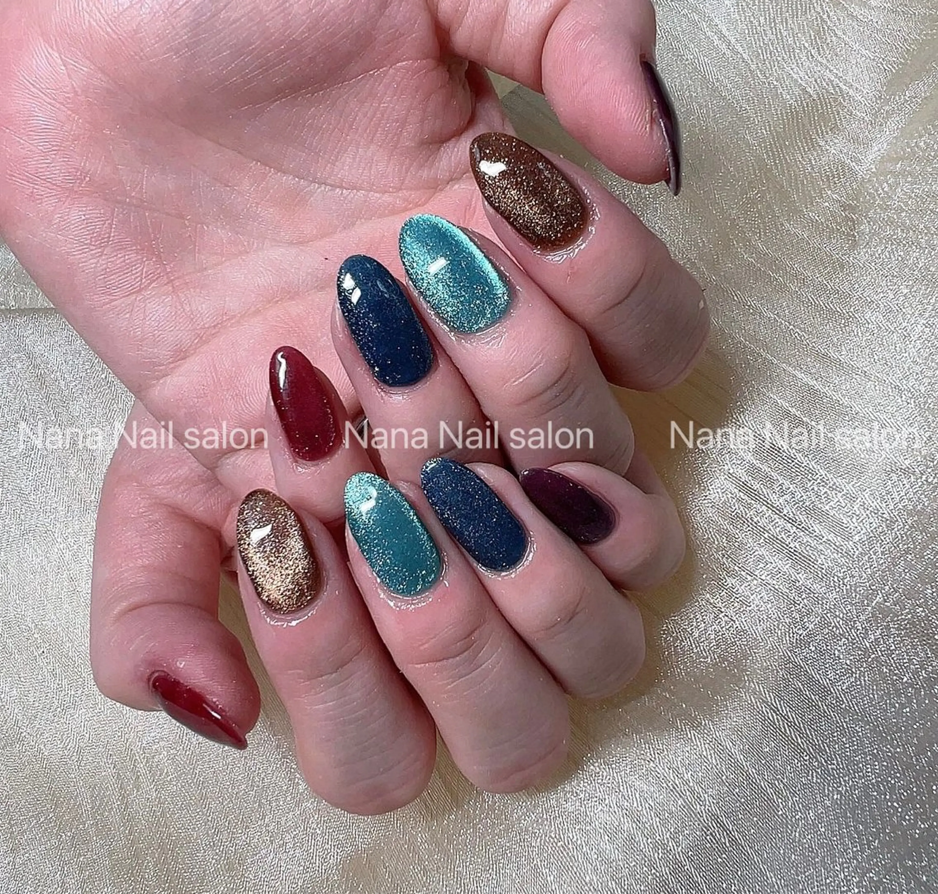 ネイル マグネットネイル ハンドネイル Unicorn Nail原宿表参道のネイルデザイン