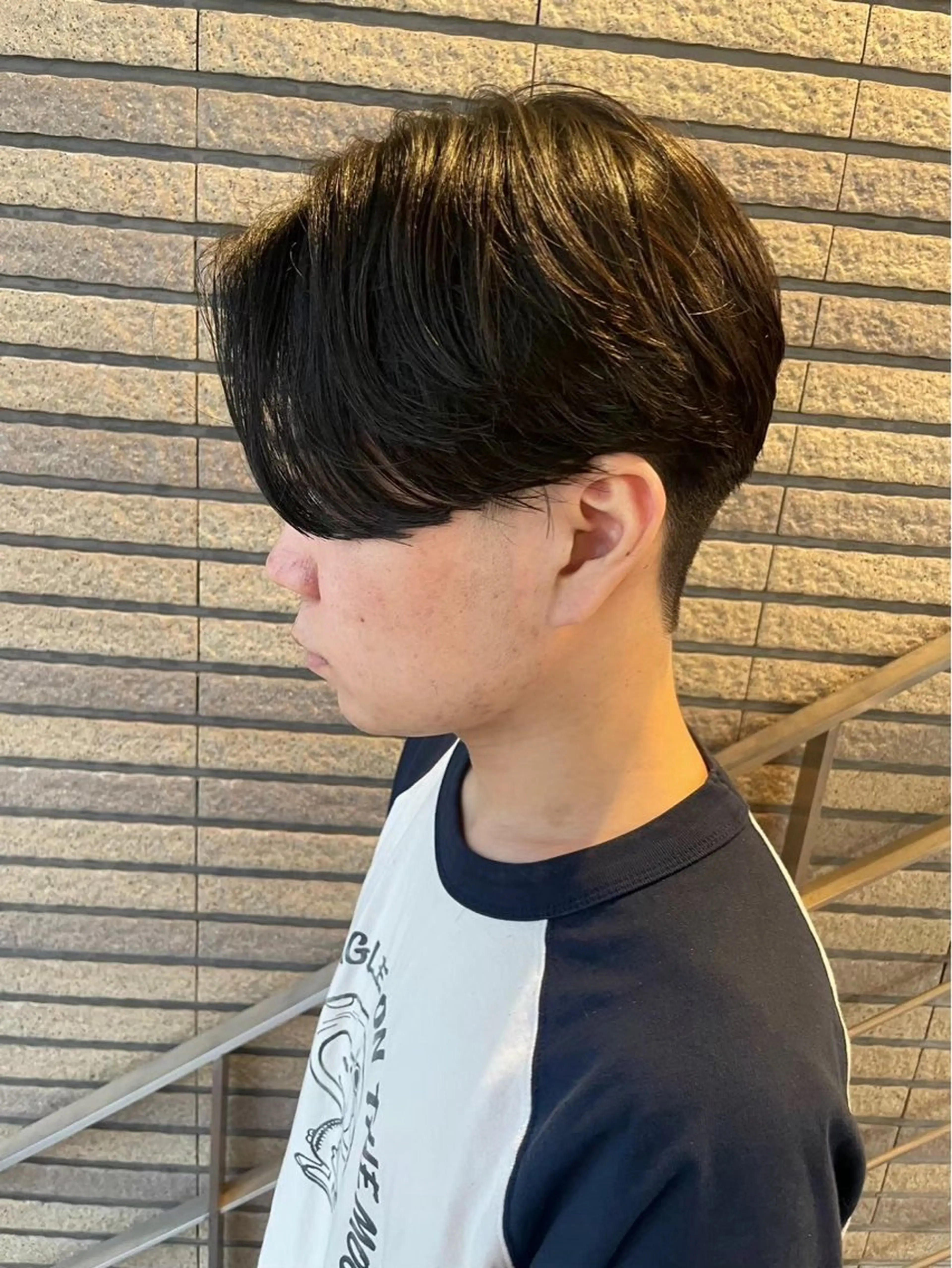 ショート メンズ カット ヘアセット 町田/波巻き/ シャドウ/メンズのヘアスタイル