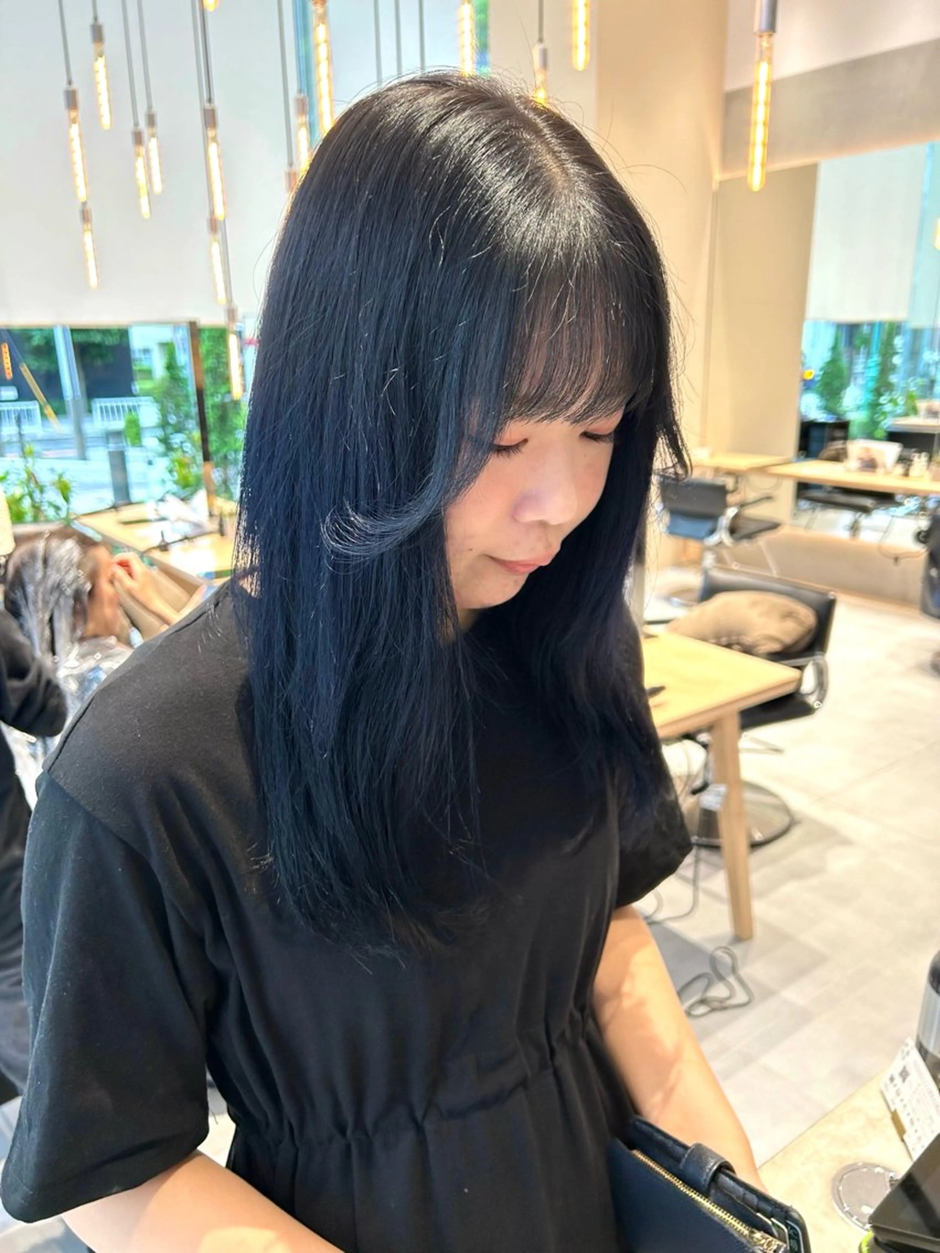 セミロング カラー ヘアカラー トリートメント ヘアセット レイヤー/ 透明感カラー🪼風香のヘアスタイル