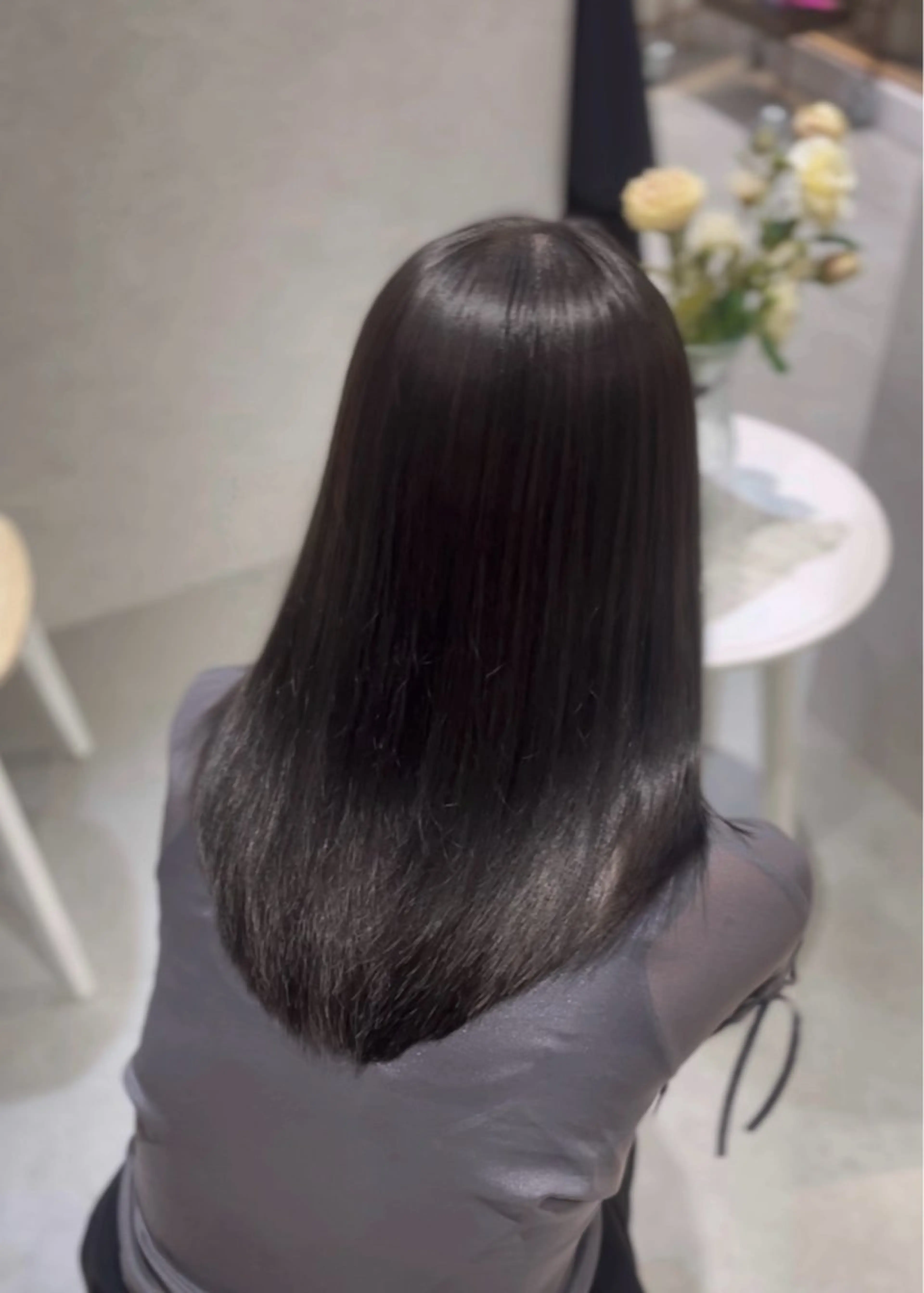 ロング カラー パーマ suzuka/透明感 カラー 美髪縮毛矯正のヘアスタイル