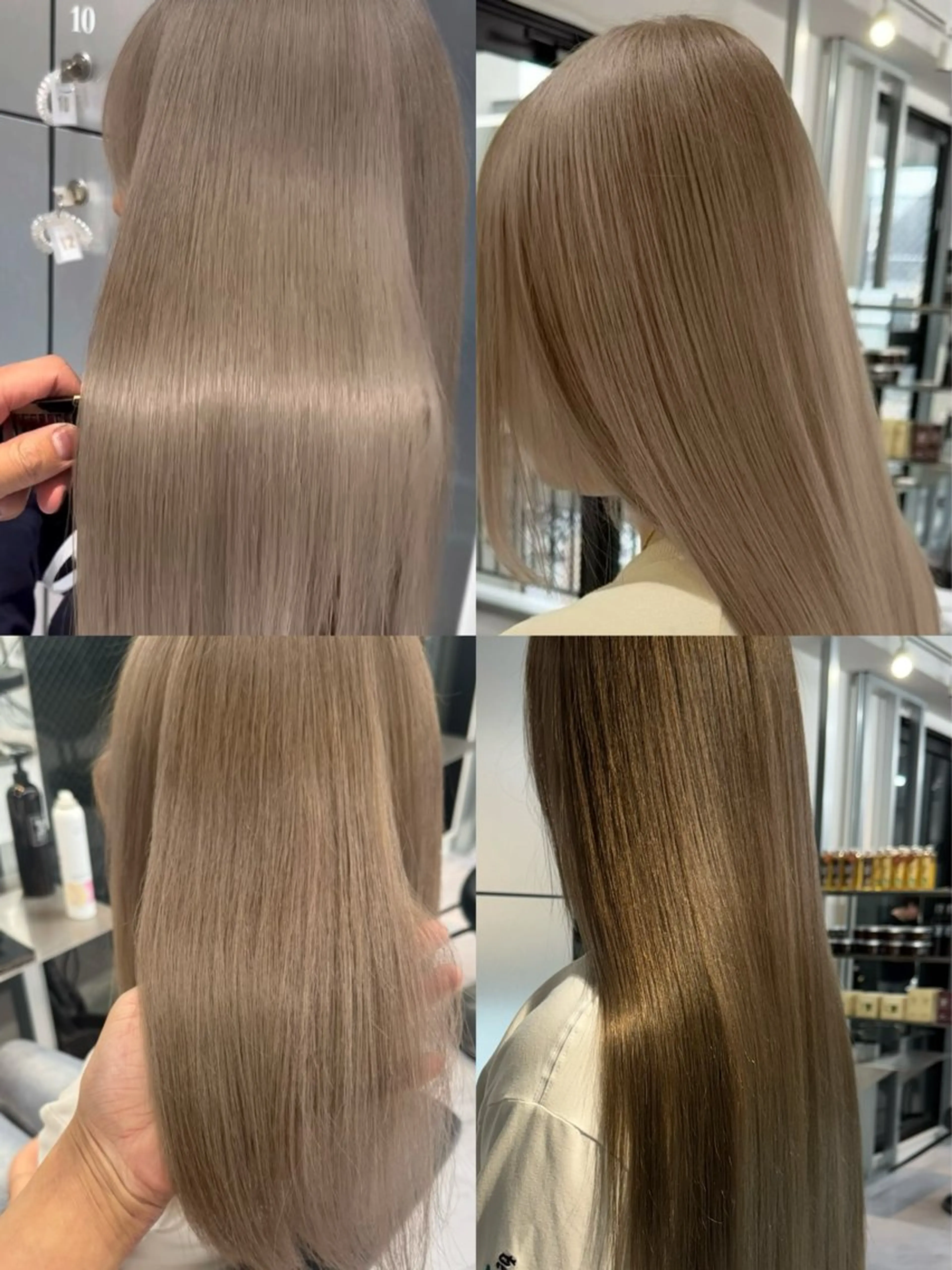 【✨🫧憧れの透き通る髪に🫧✨】‎🤍ブリーチ２回＋オンカラー＋髪質改善トリートメント＋シャンプーブロー込‎🤍の写真