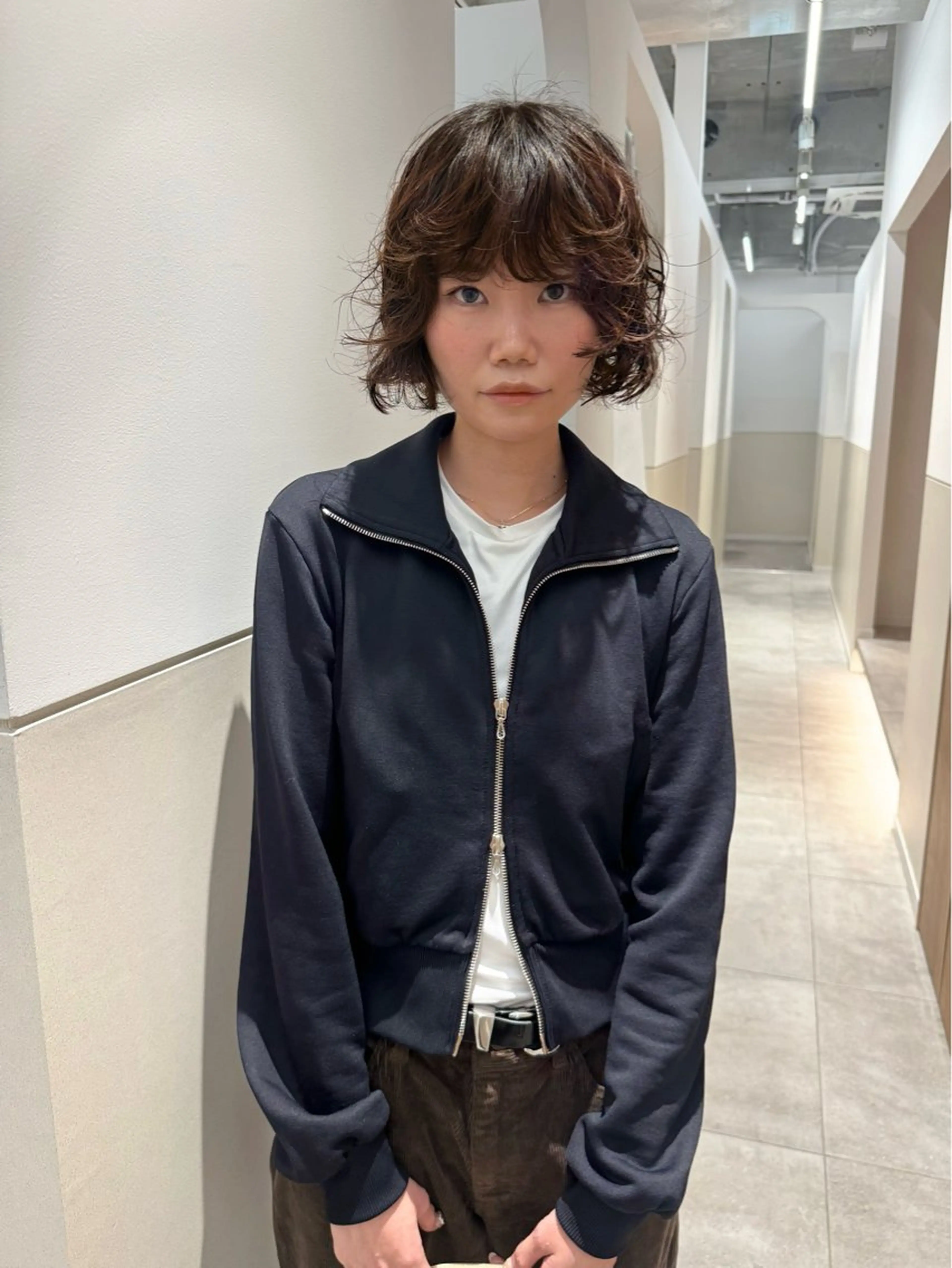 ショート パーマ カット パーマ misa___boo MISAのヘアスタイル