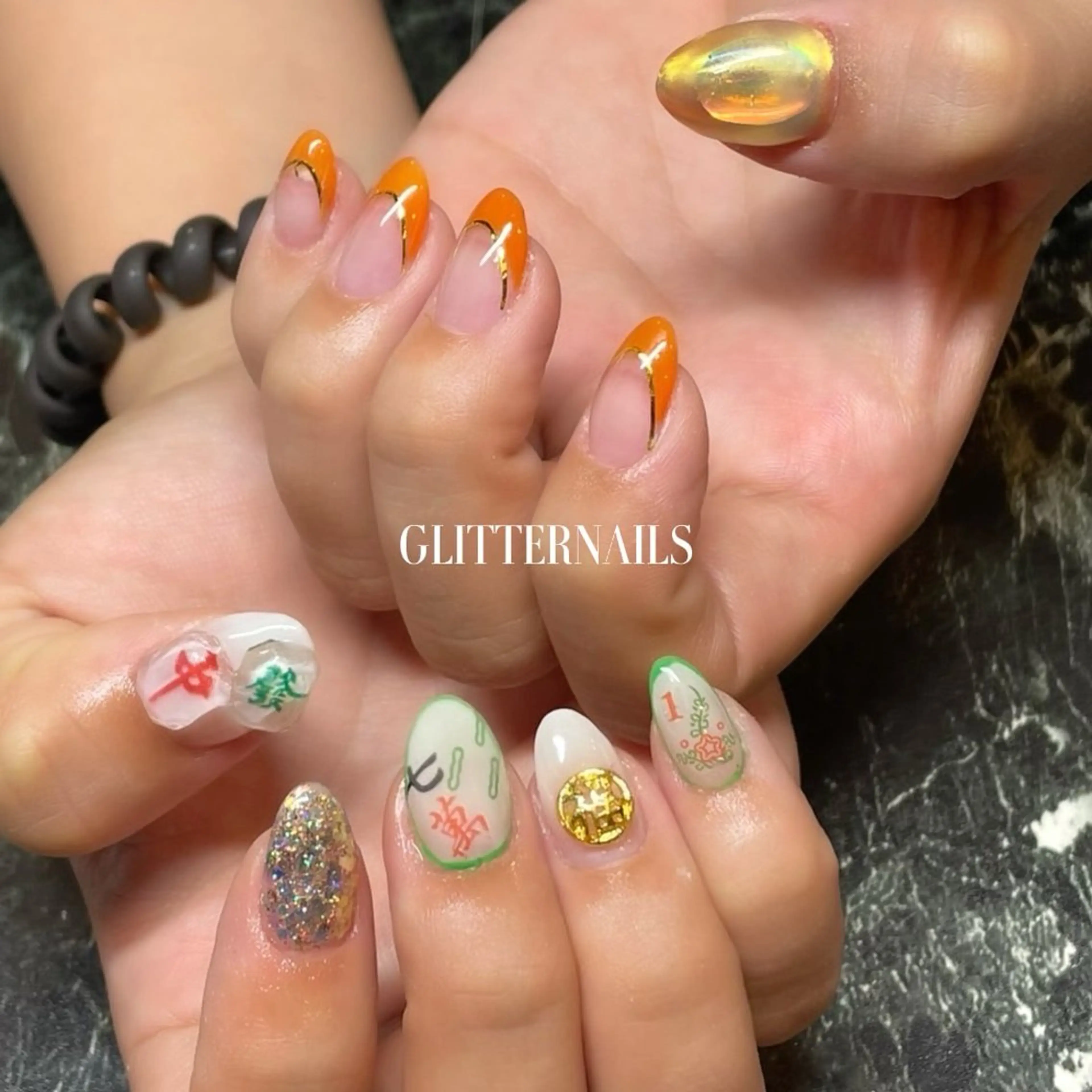 ネイル ハンドネイル GLITTER NAILS所属・glitter na ils AYAのネイルデザイン