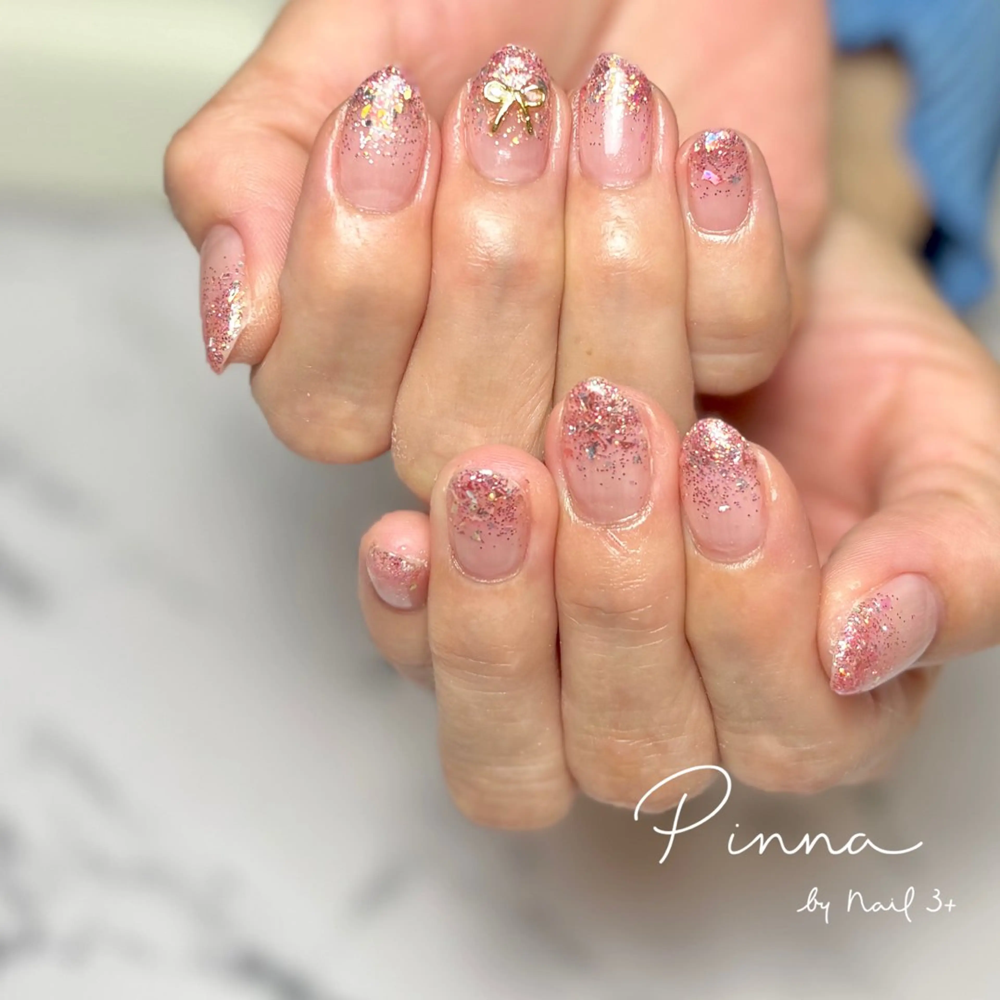 ネイル ラメ(グリッター) Pinna by nail3+所属・Mayu 🌷🦋のネイルデザイン
