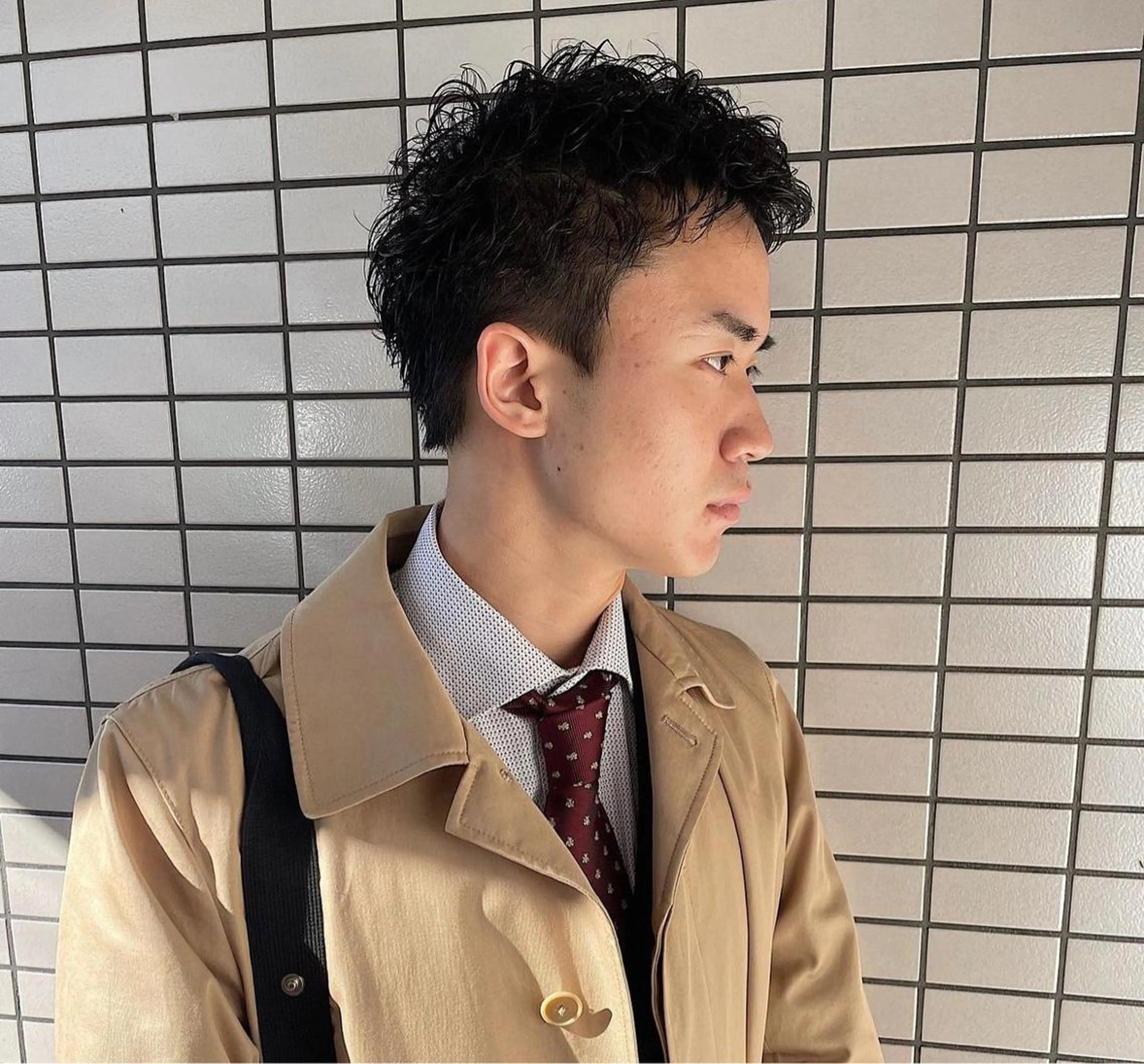 ショート メンズ メンズパーマ 渋谷/原宿/メンズ/ コヤマトモヤのヘアスタイル