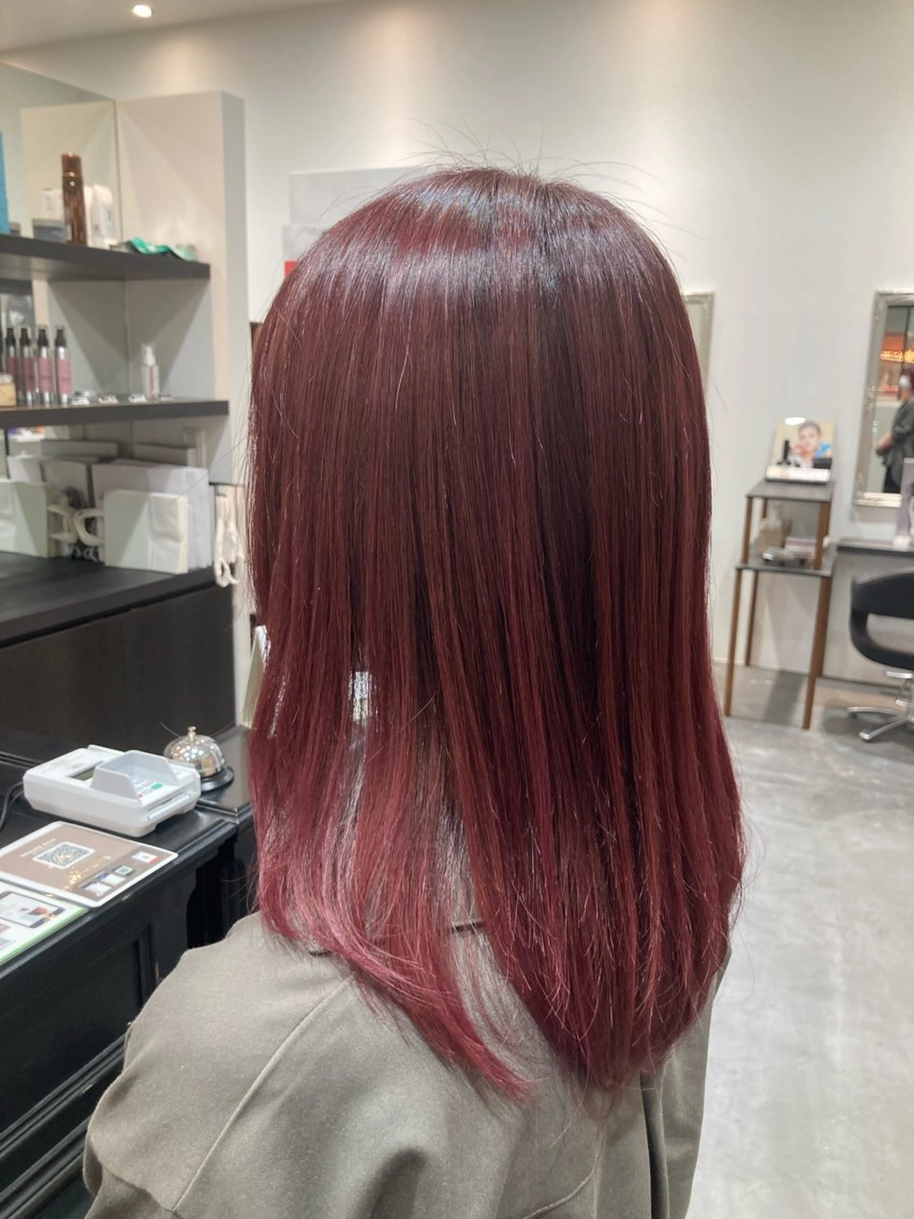 ミディアム ヘアカラー トリートメント hair salon rita 野々市所属・中野 幹也のヘアスタイル