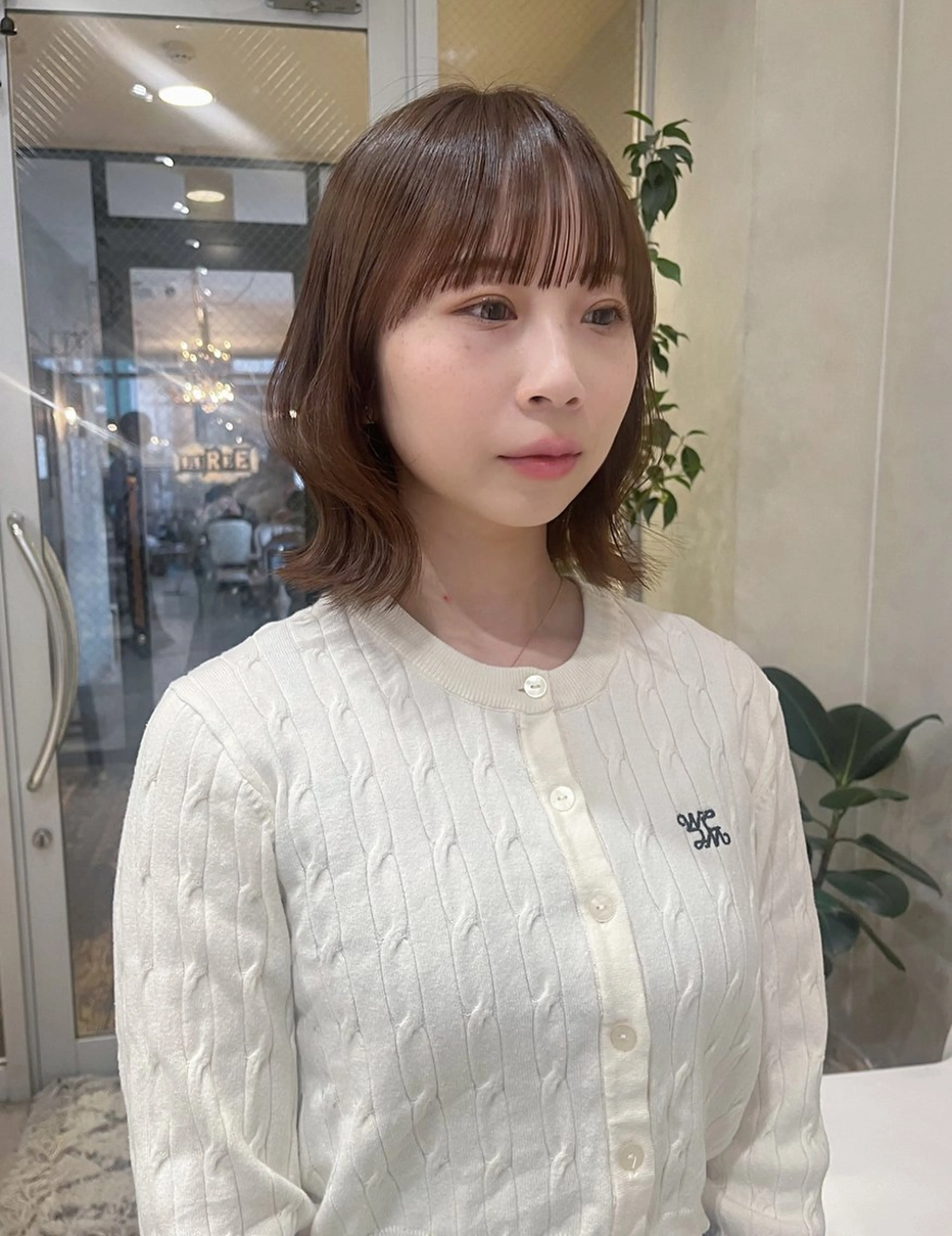 ミディアム カラー カット ヘアカラー トリートメント nakahara madokaのヘアスタイル