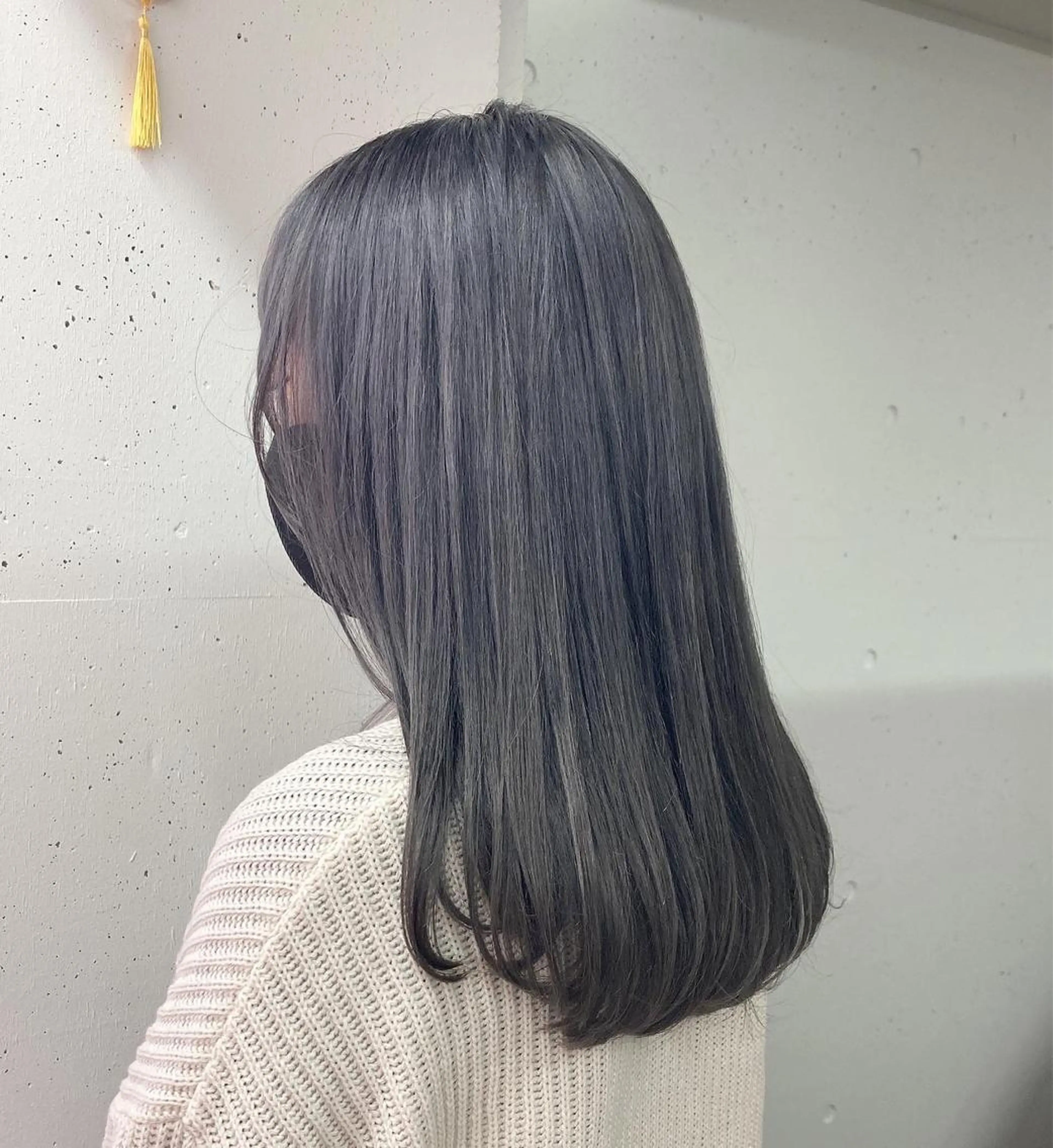 ロング カラー グレージュ シルバー シルバーグレージュ ヘアカラー トリートメント ミルミー美容室所属・🦄💒💓齎藤 七海子🦄💒💓のマツエク・マツパデザイン