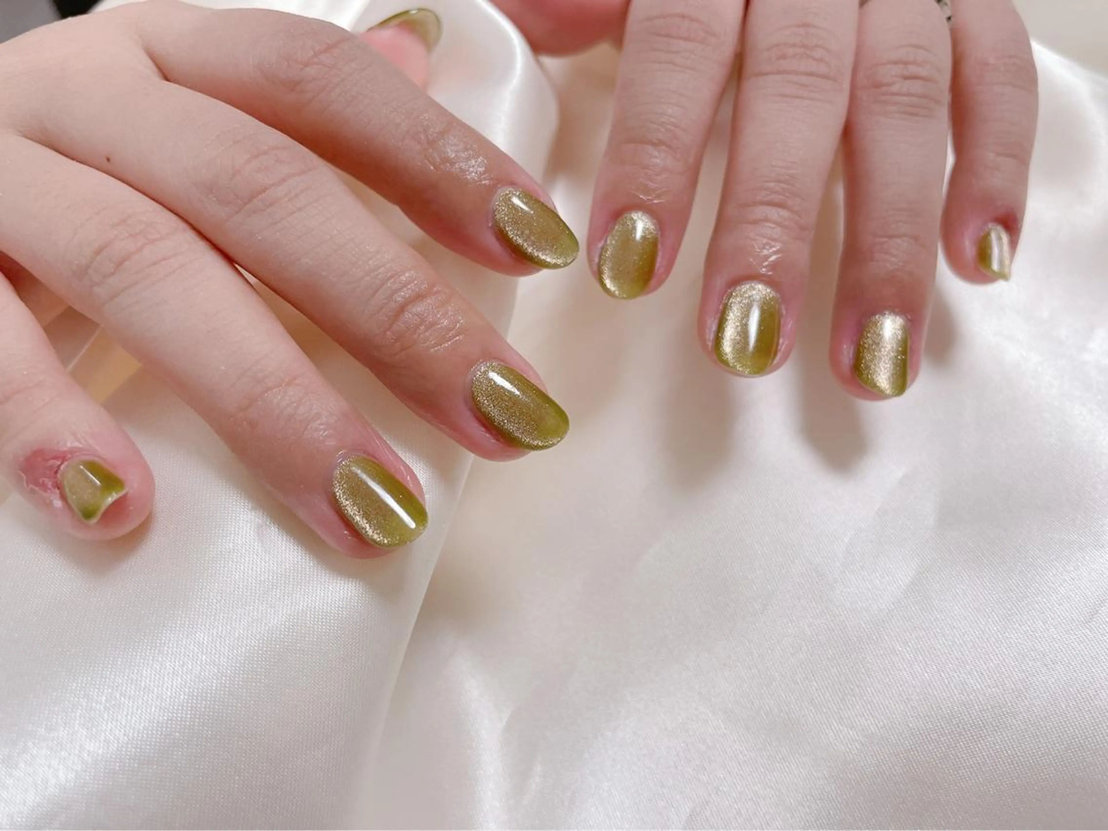 ネイル キラキラネイル マグネットネイル ハンドネイル Mogu nail 二子玉川のネイルデザイン