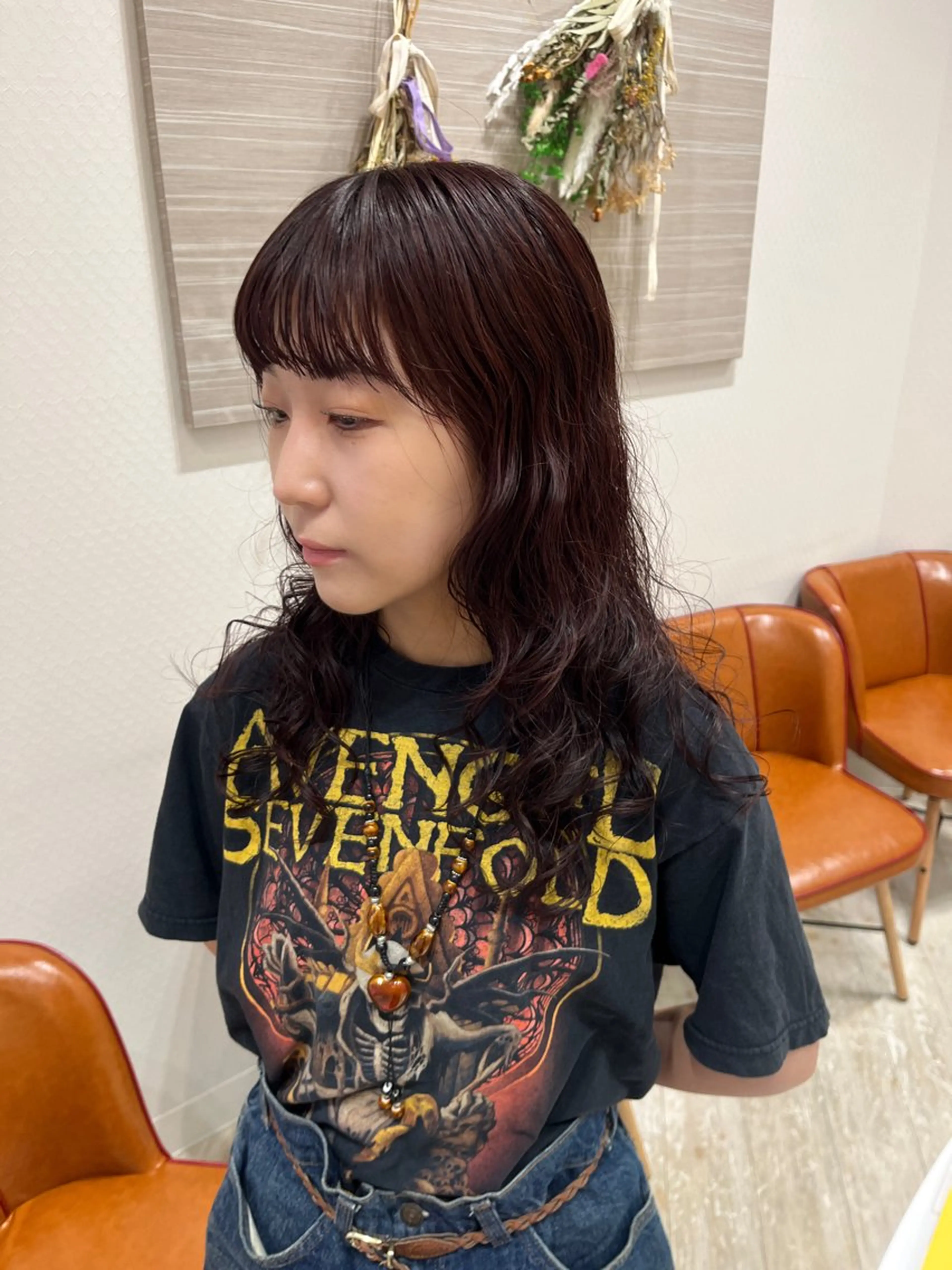 セミロング 福田 しずくのヘアスタイル