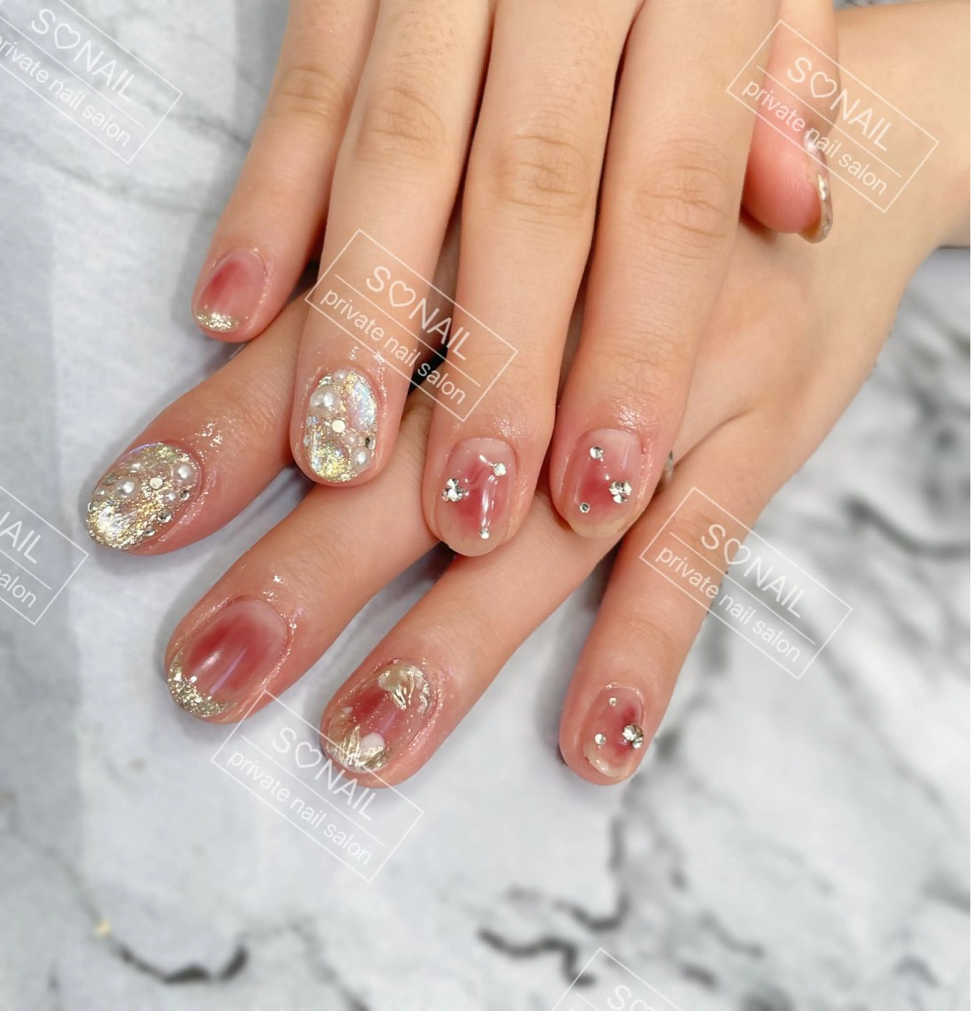 ネイル 持ち込み ハンドネイル S♡NAIL所属・S.NAIL Suuのネイルデザイン