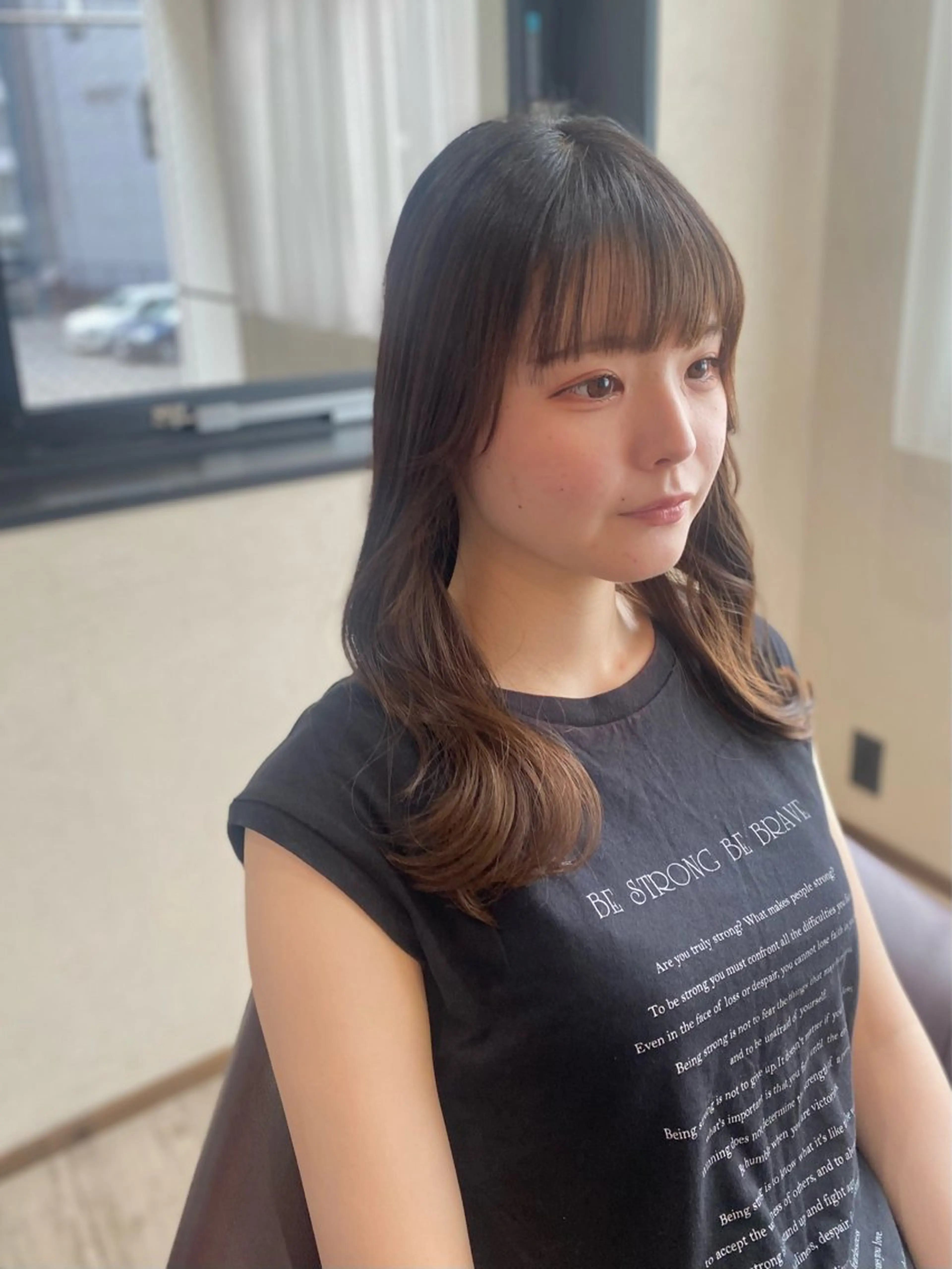 セミロング カット ヘアカラー トリートメント 🍑 モモカ🍑のヘアスタイル