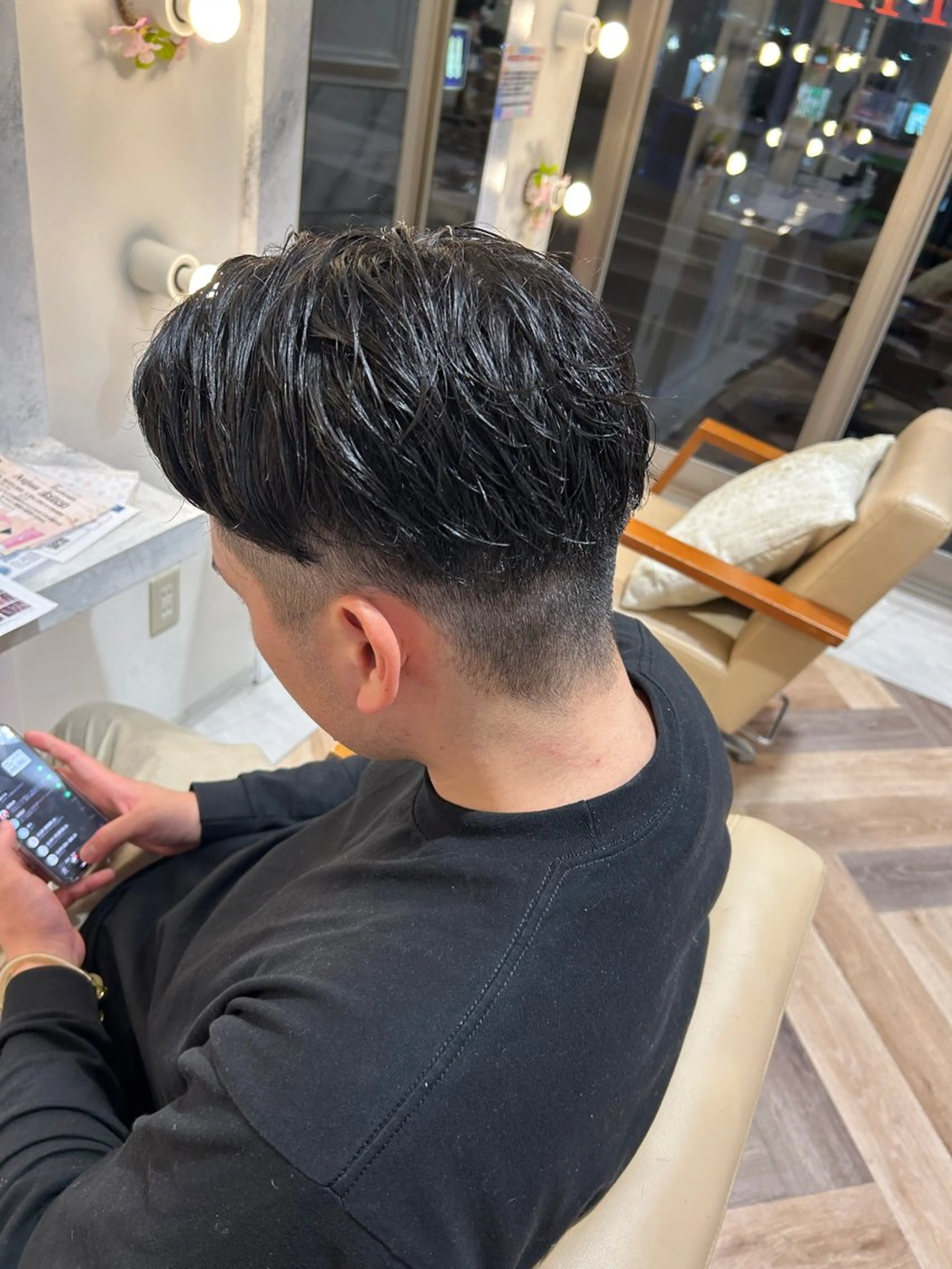 カラー パーマ メンズ キッズ Yuu/髪質改善 デザインカラーのヘアスタイル