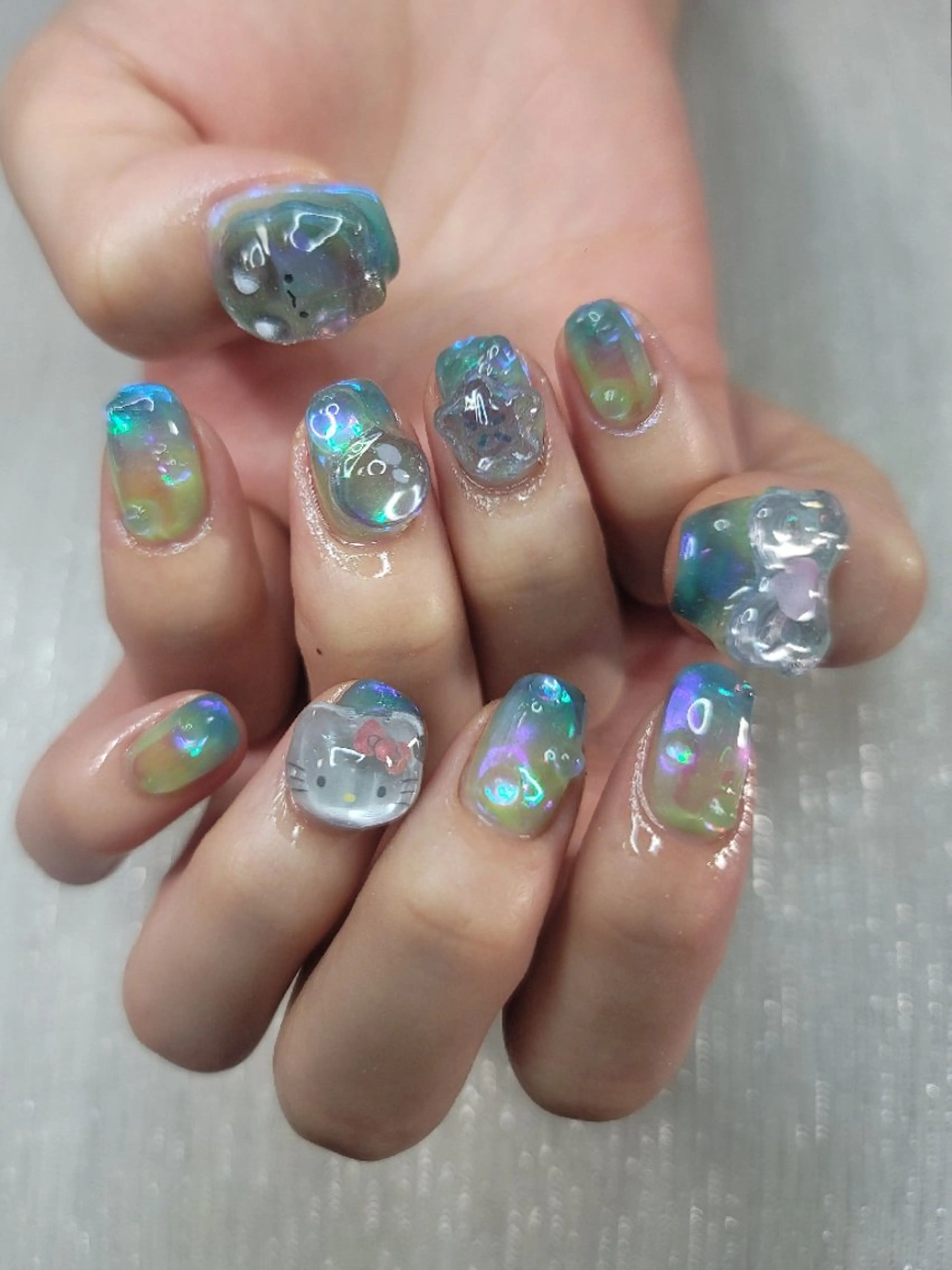 ネイル 氷ネイル・うるうるネイル   MAKI NAILのネイルデザイン