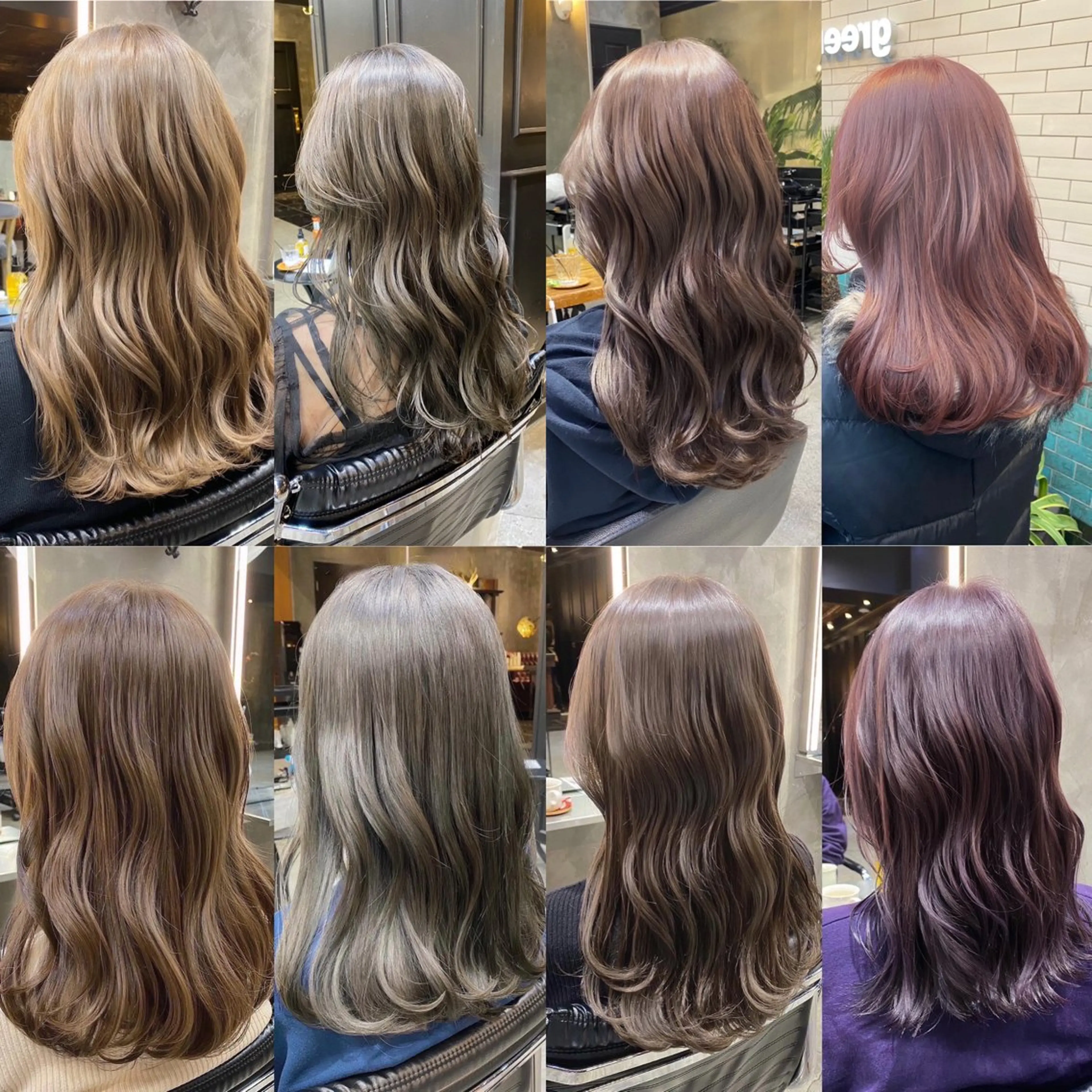 セミロング カラー ブリーチ 透明感カラー ダブルカラー ブリーチなしカラー 透明感カラー🌿 グレージュ🐺陽介のヘアスタイル