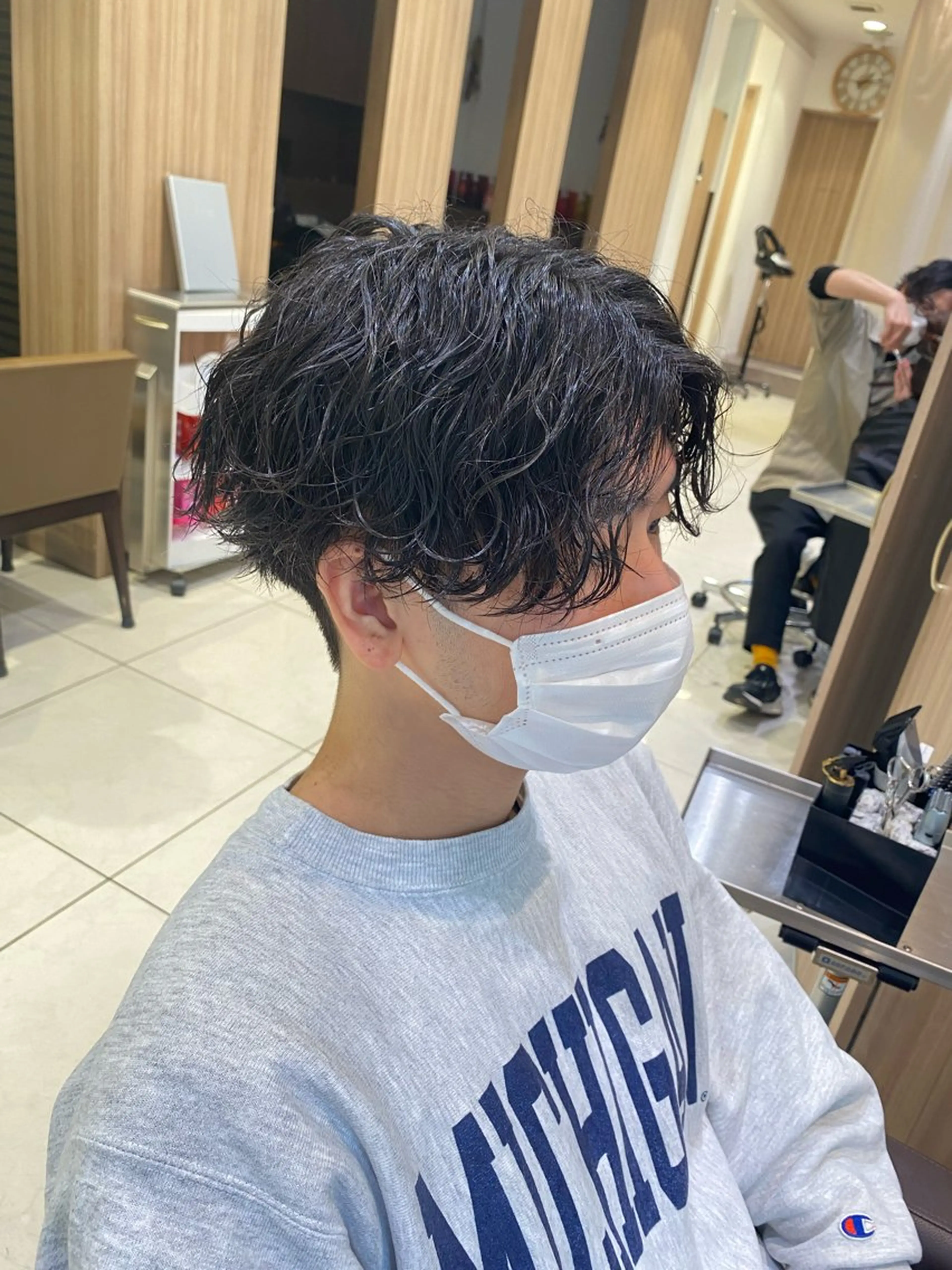 パーマ メンズ カット 曲がる縮毛矯正・パー マ💈副店長田中💈のヘアスタイル
