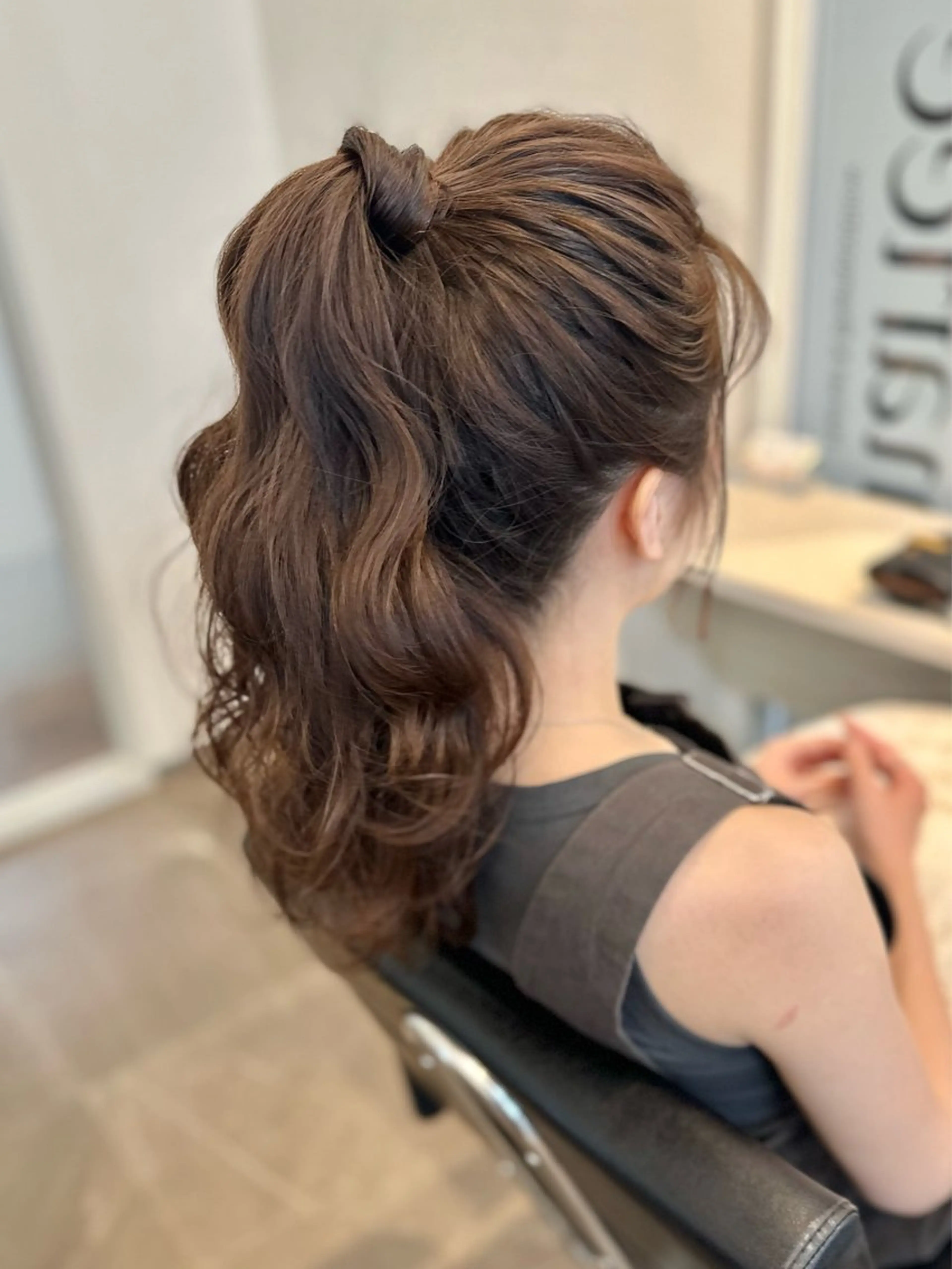 ヘアアレンジ ポニーテール ヘアセット marleeヘアセット&シャンプーブロー専門店所属・ヘアセット専門 🫧ARIANAのヘアスタイル