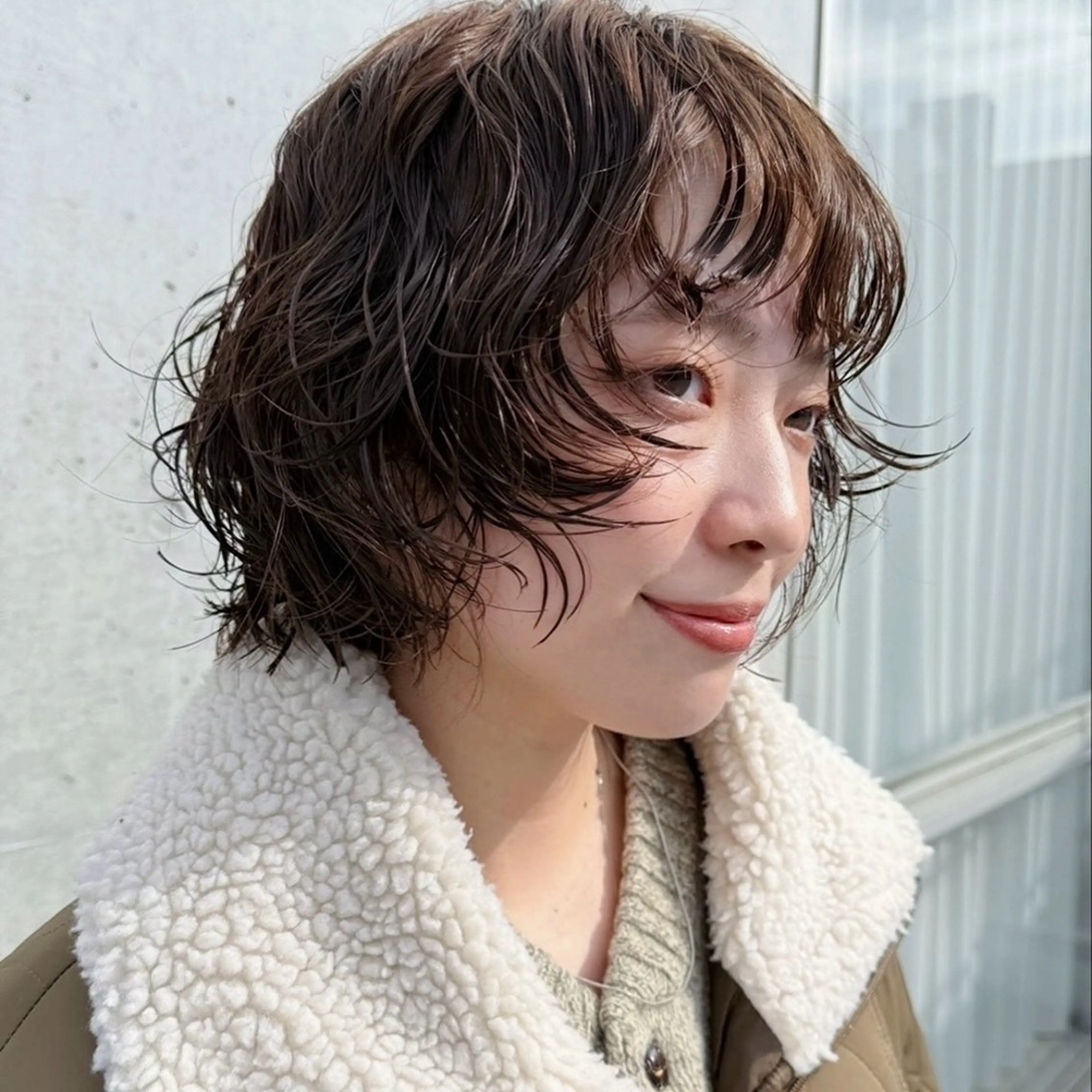 カットbob/short/men's +パーマの写真