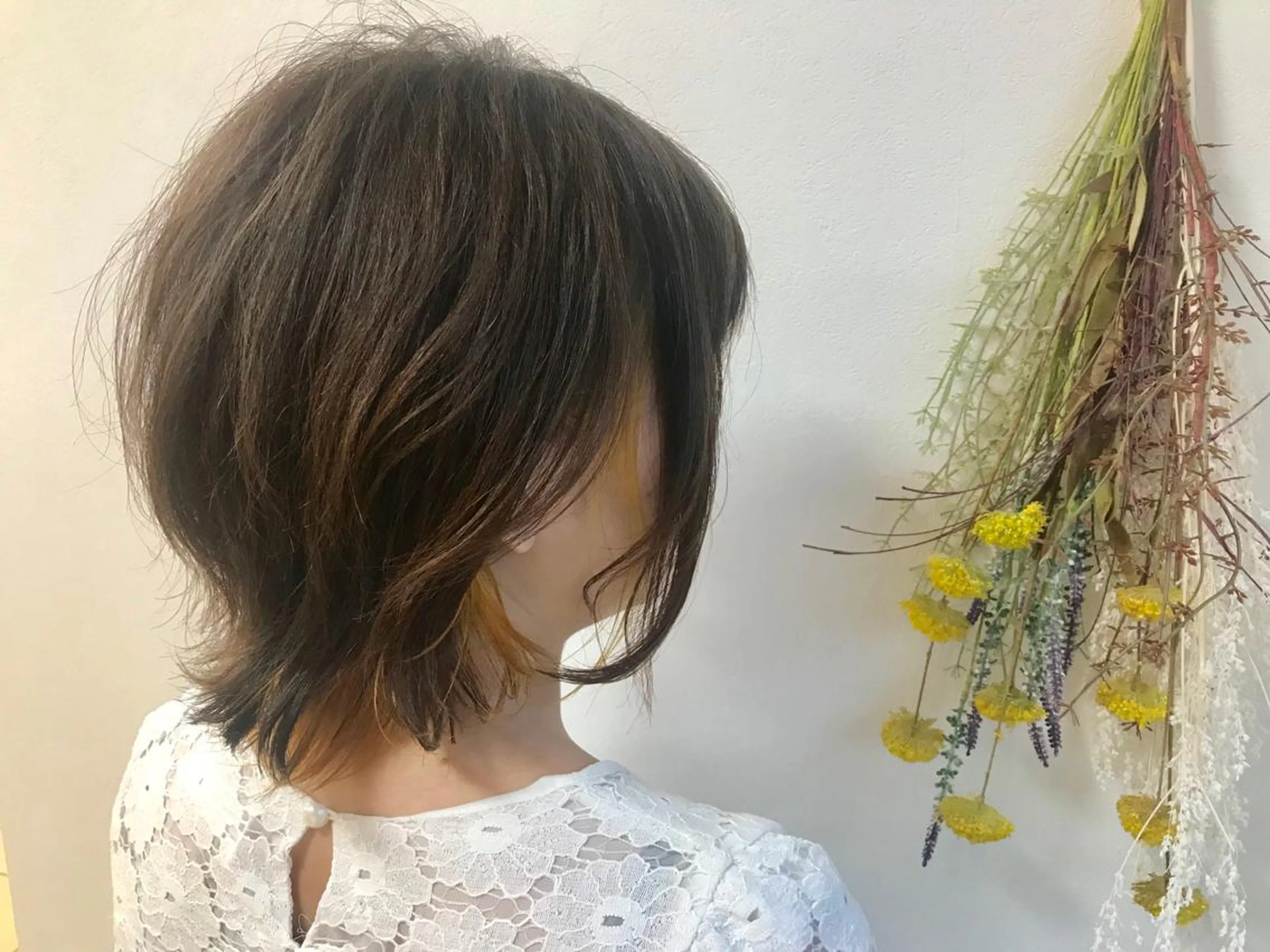 ミディアム カラー ヘアアレンジ アディクシーカラー インナーカラー スズキ シオリのヘアスタイル