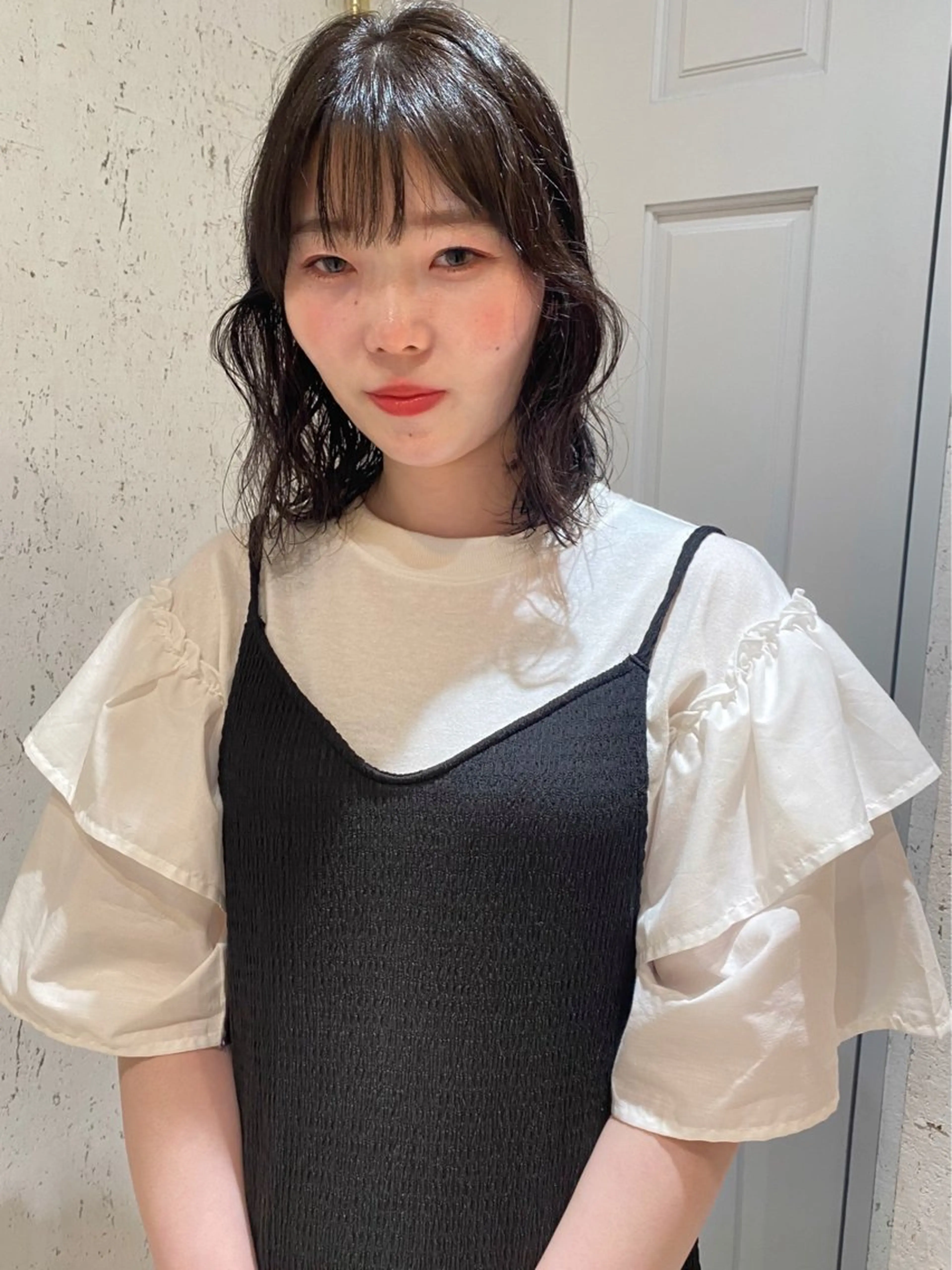 ミディアム カラー パーマ 似合わせカット カット ヘアカラー パーマ トリートメント mai / linoah˚✧のヘアスタイル