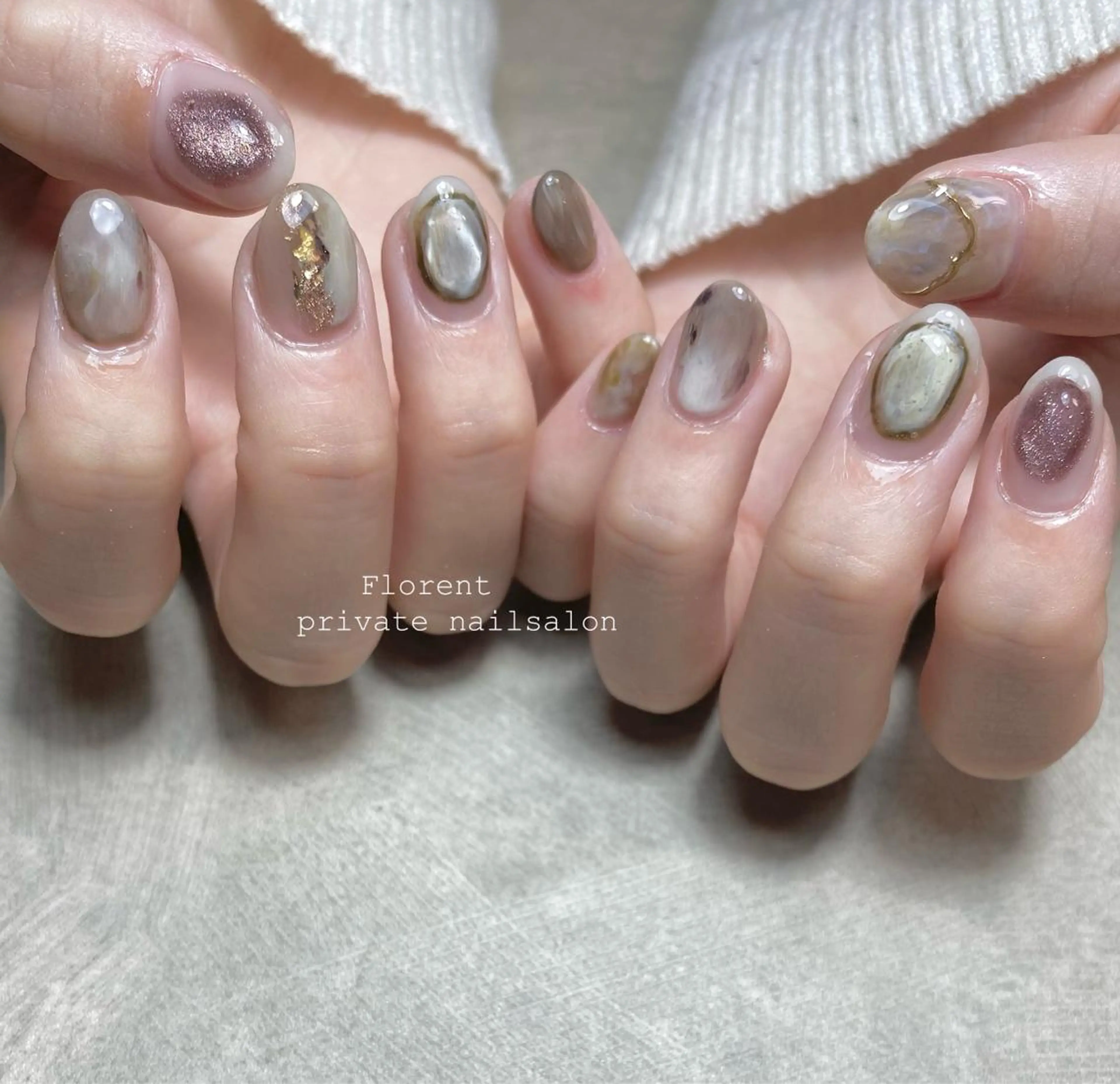 ネイル ハンドネイル florent nailのネイルデザイン