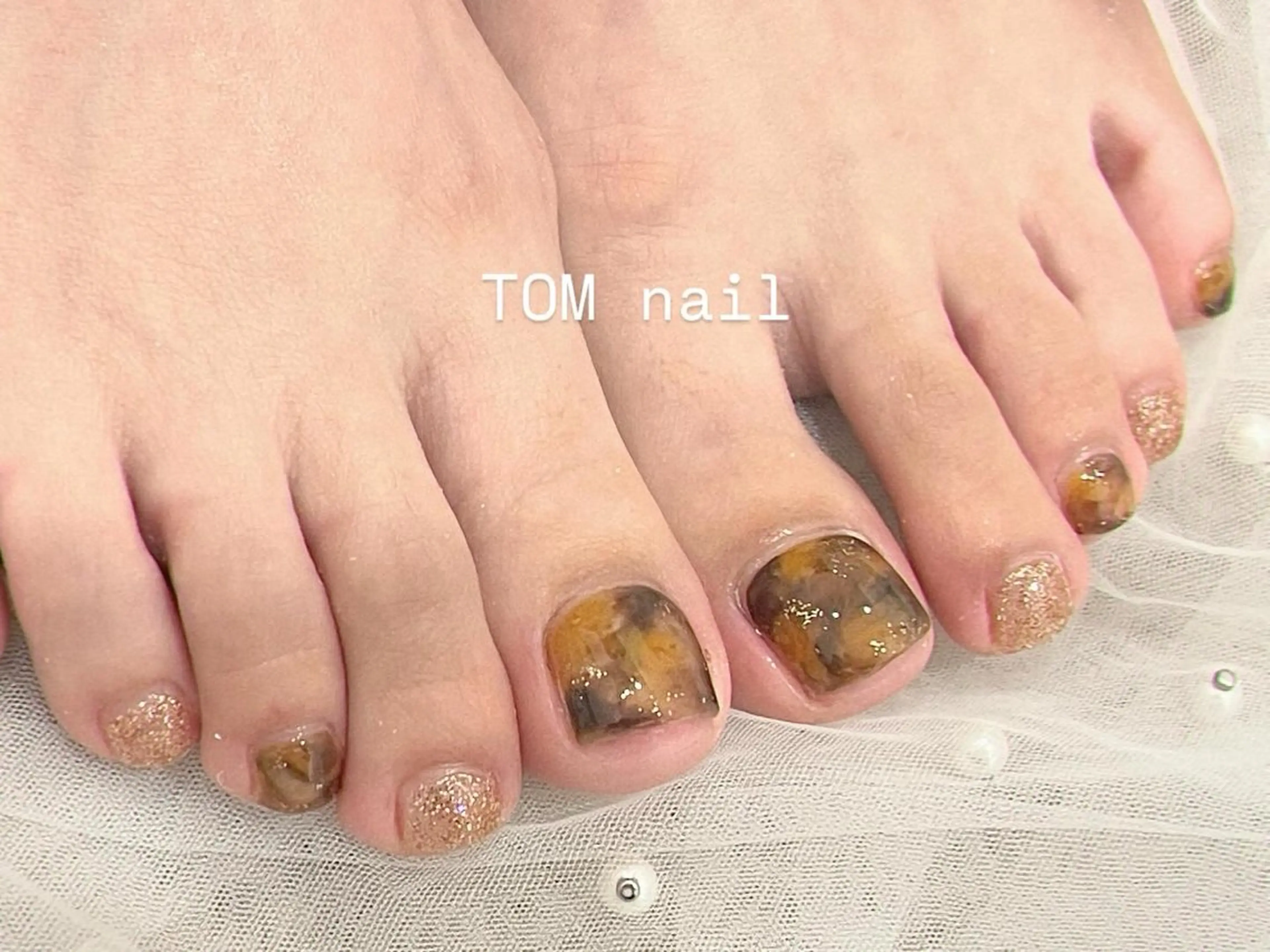 【フット】🦶オフ込みシンプルアートコース🎨の写真