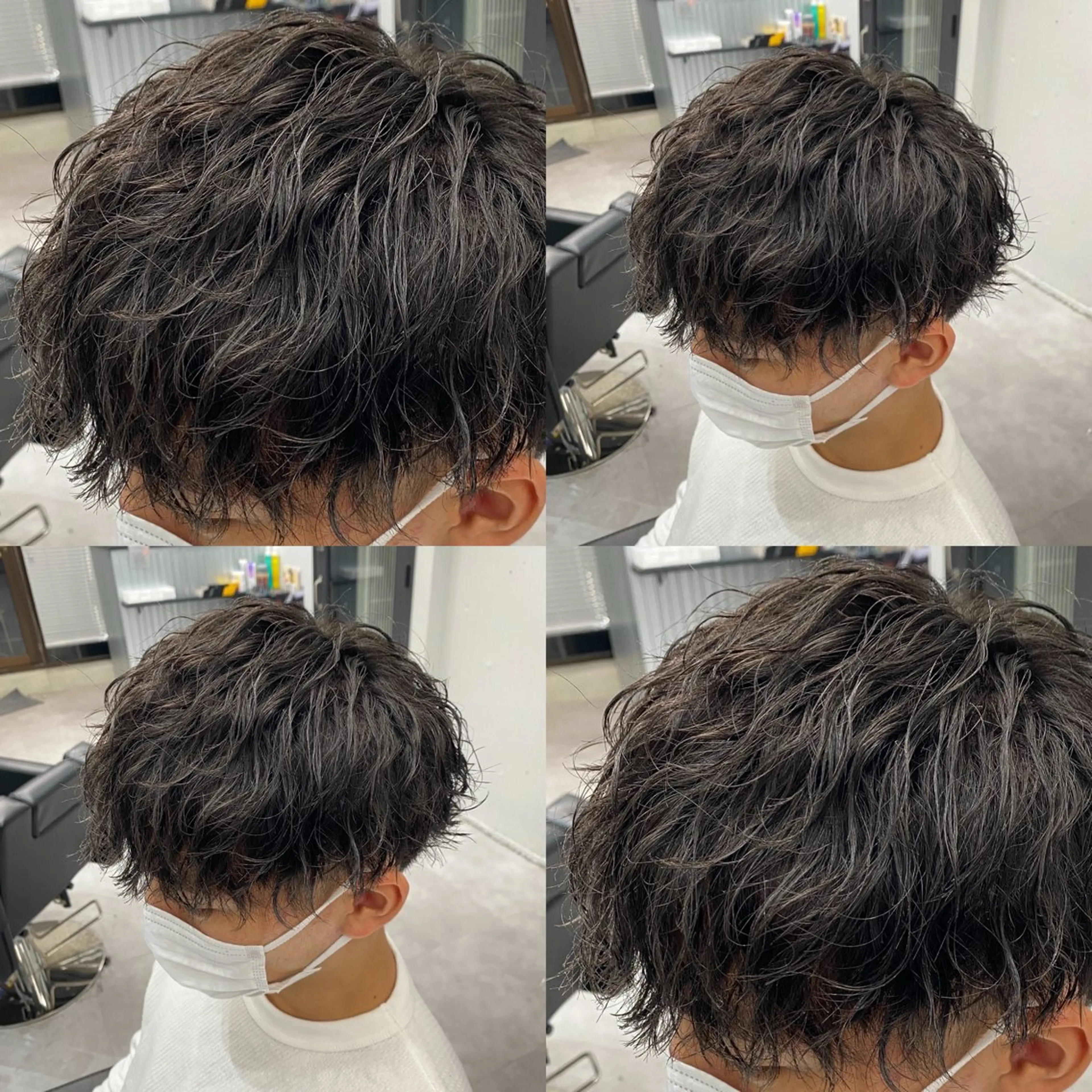 パーマ メンズ カット ヘアカラー パーマ メンズ特化LIBER 石川玲央のヘアスタイル