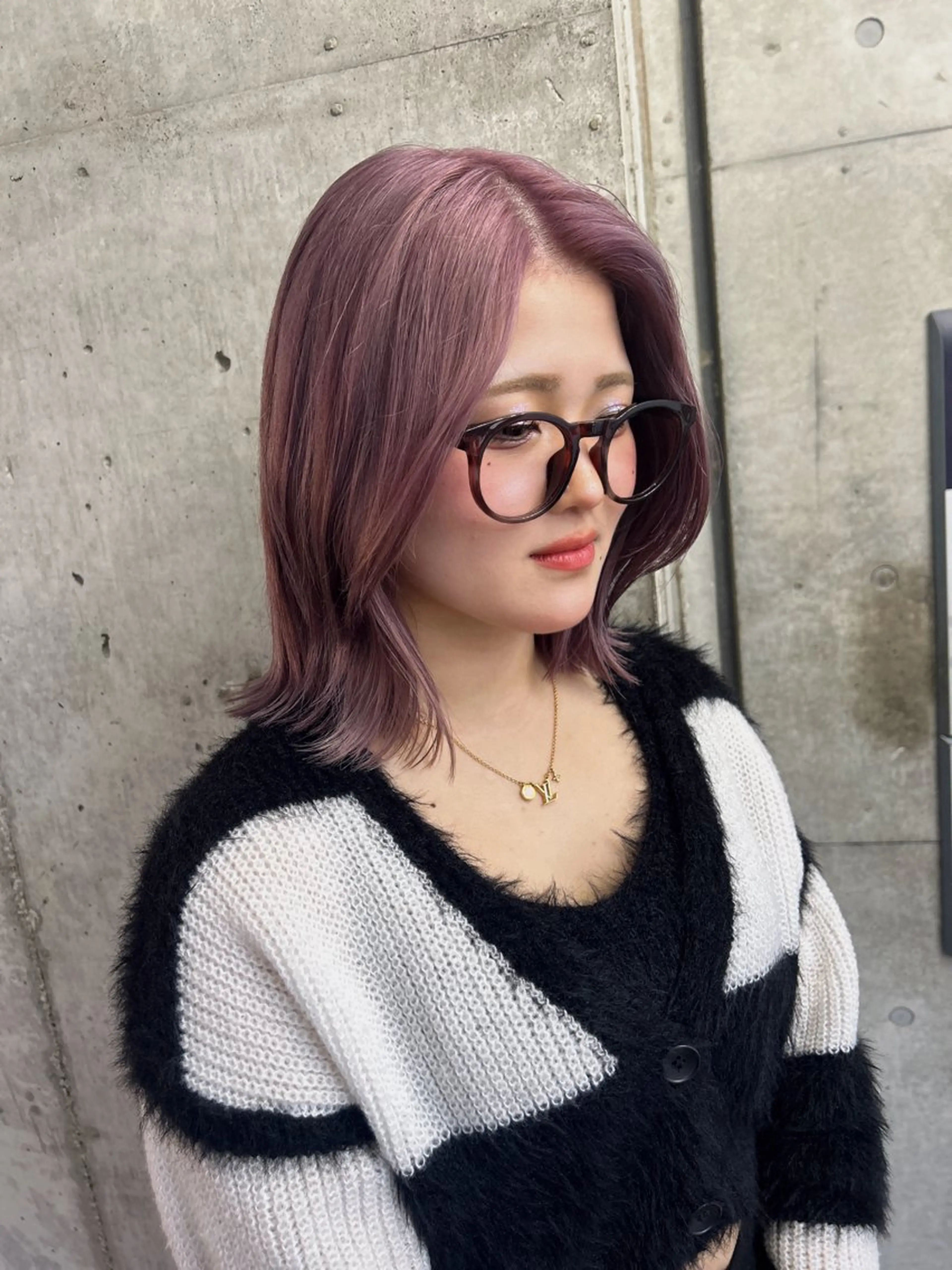 ミディアム カラー ヘアカラー トリートメント 🎨デザイン🥇 美髪・艶髪　日暮千敬のヘアスタイル