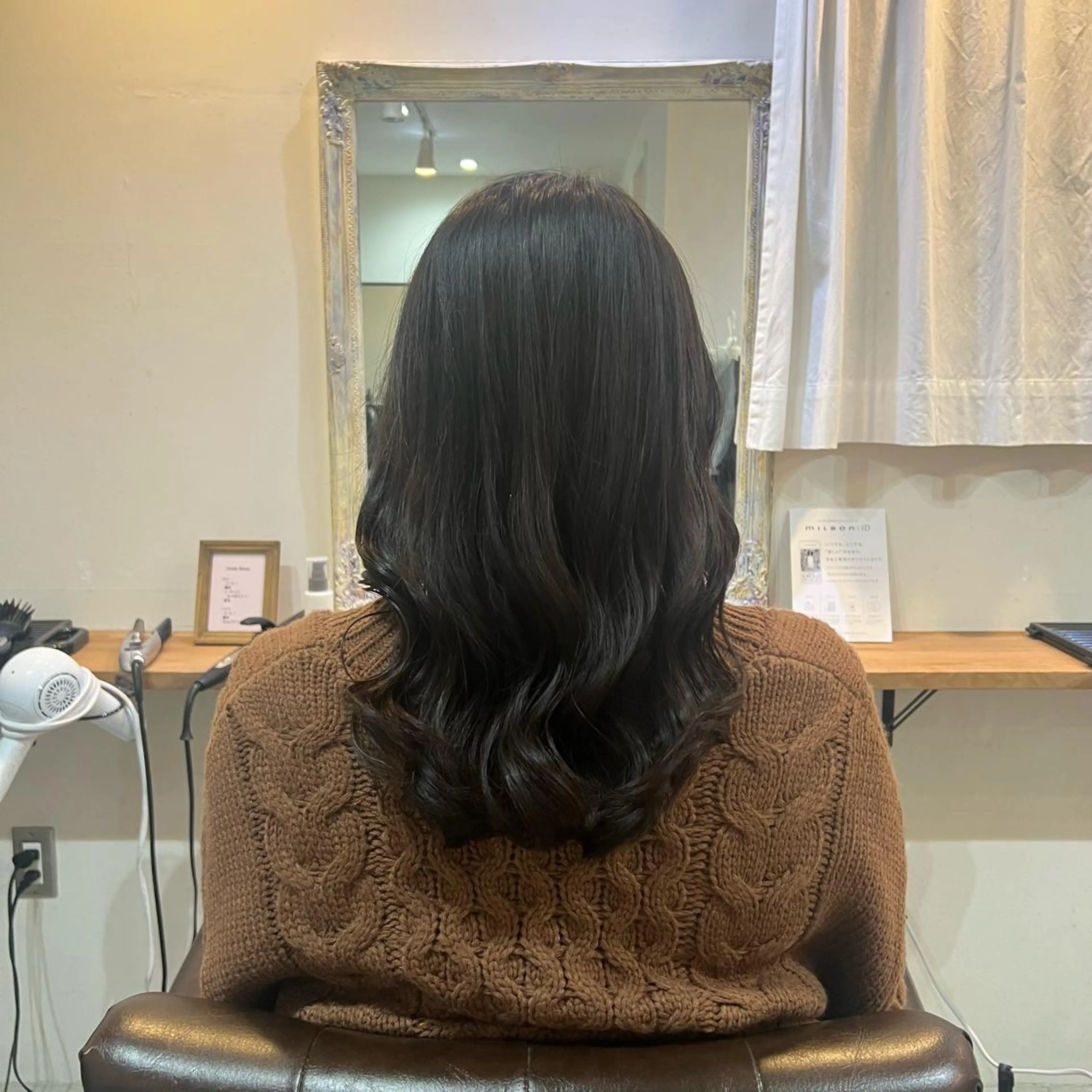 セミロング カット トリートメント 切りっぱなしボブ 👩🏼ミニボブのヘアスタイル