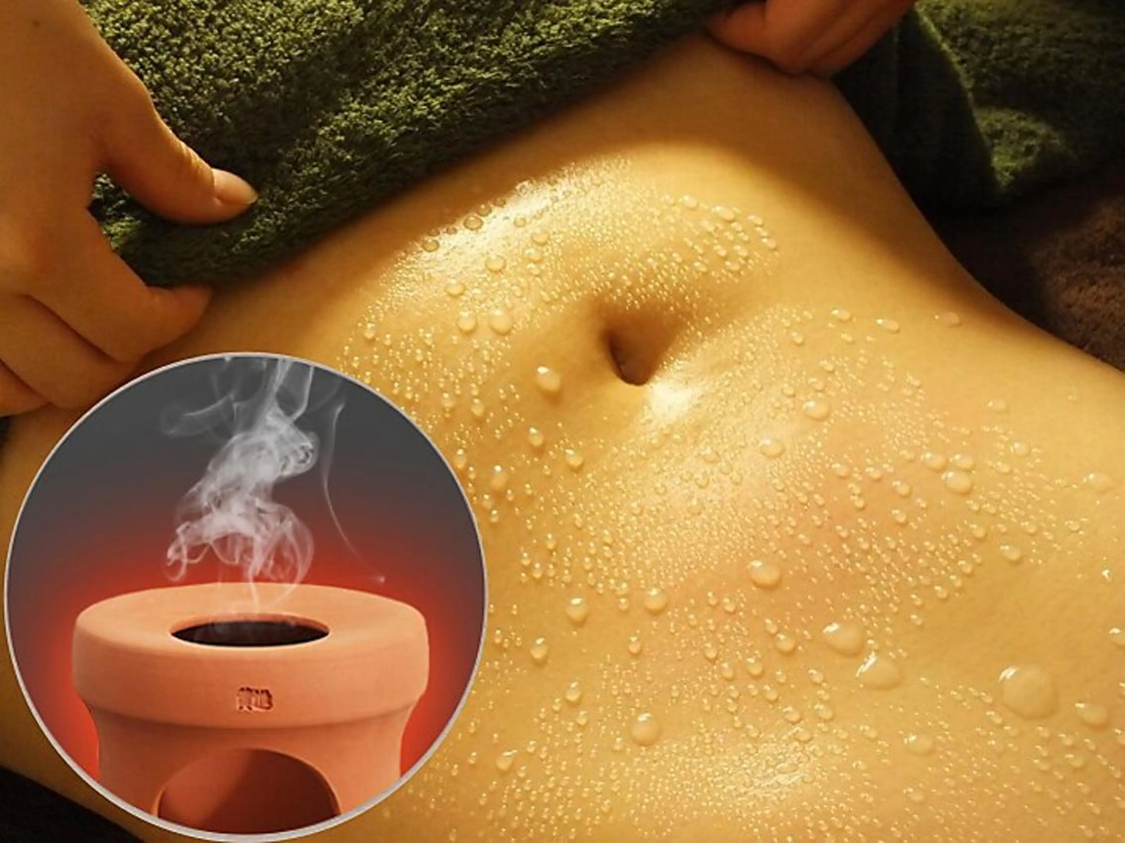 【温活&デトックス】黄土よもぎ蒸し40分+アロマリンパ+デコルテ+腸セラピー90分 計130分の写真