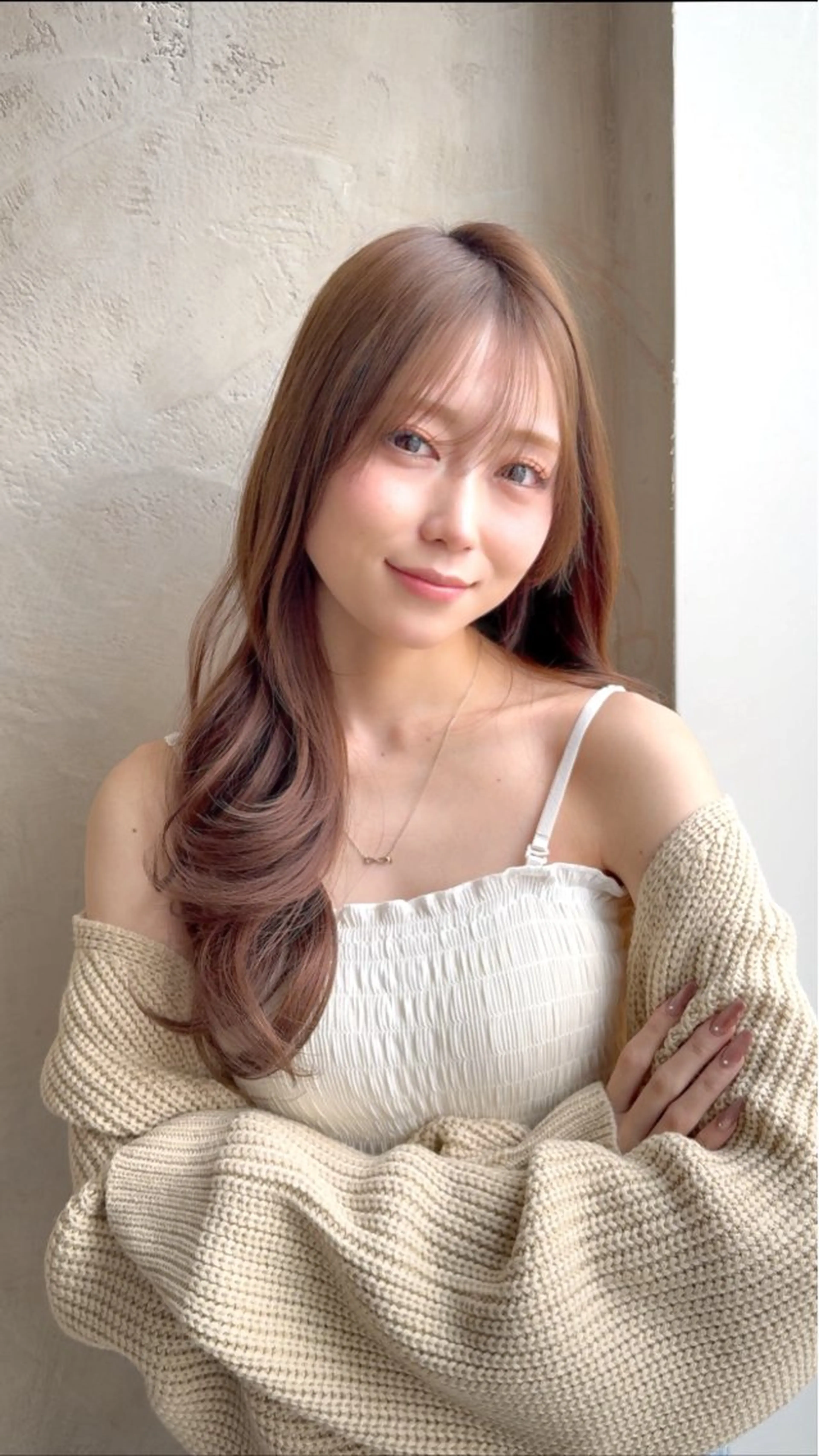 ロング カラー カット ヘアカラー トリートメント ヘッドスパ 石戸谷　海斗/韓国 レイヤー/艶カラーのヘアスタイル
