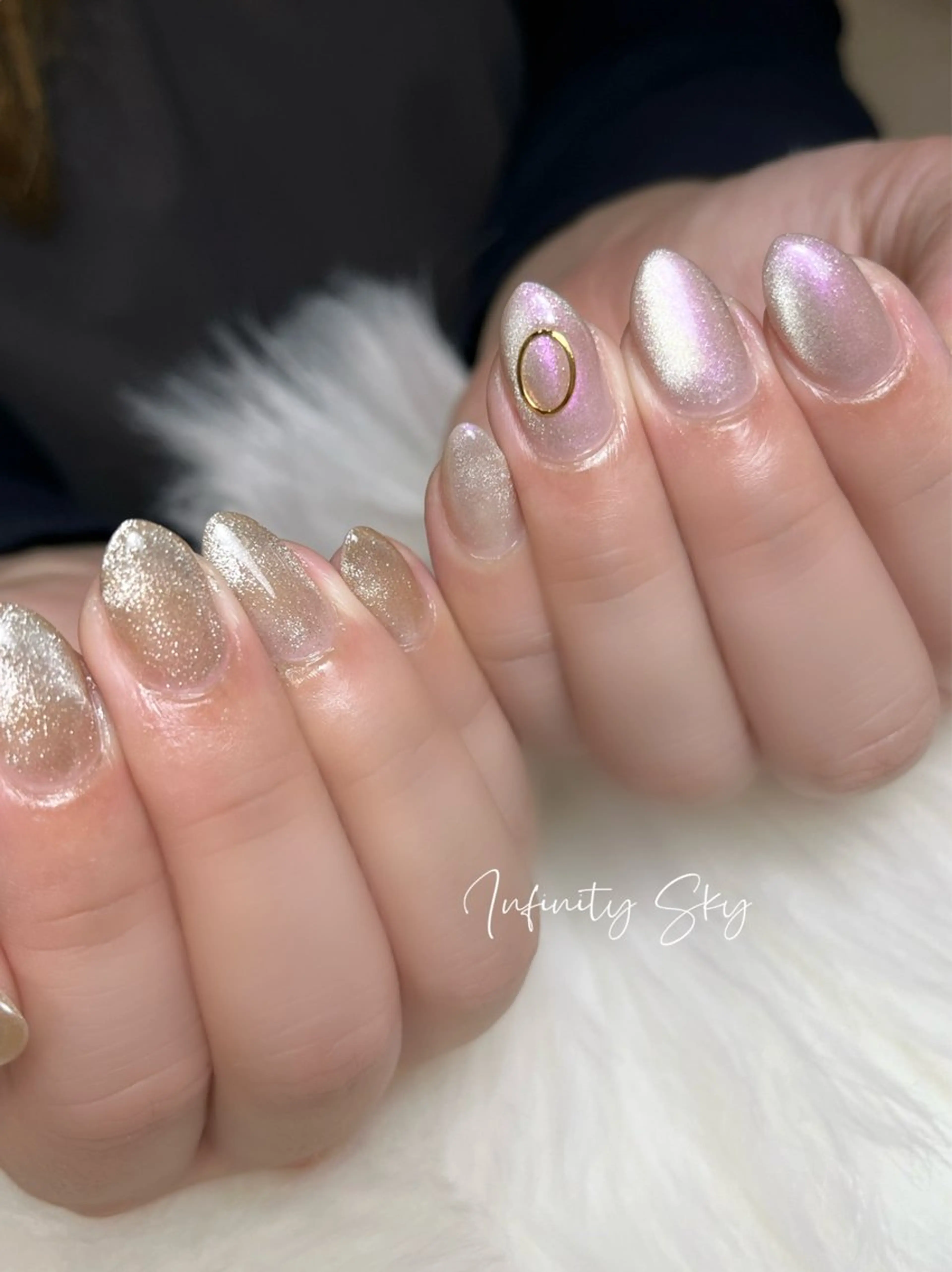 ネイル マグネットネイル infinity skyのネイルデザイン