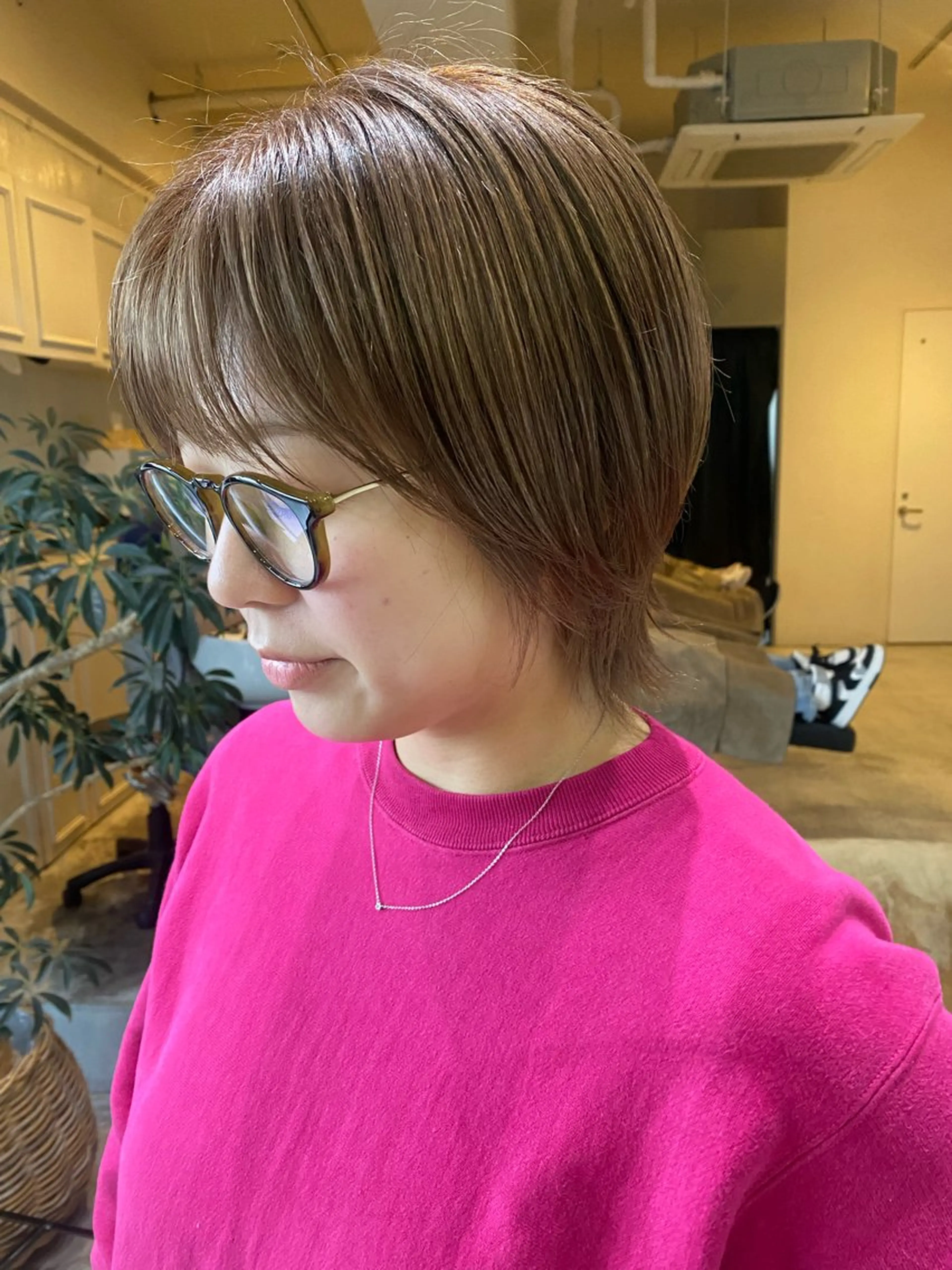 ショート カラー カット トリートメント 髪質改善特化🥣🫧 天神美容室のヘアスタイル