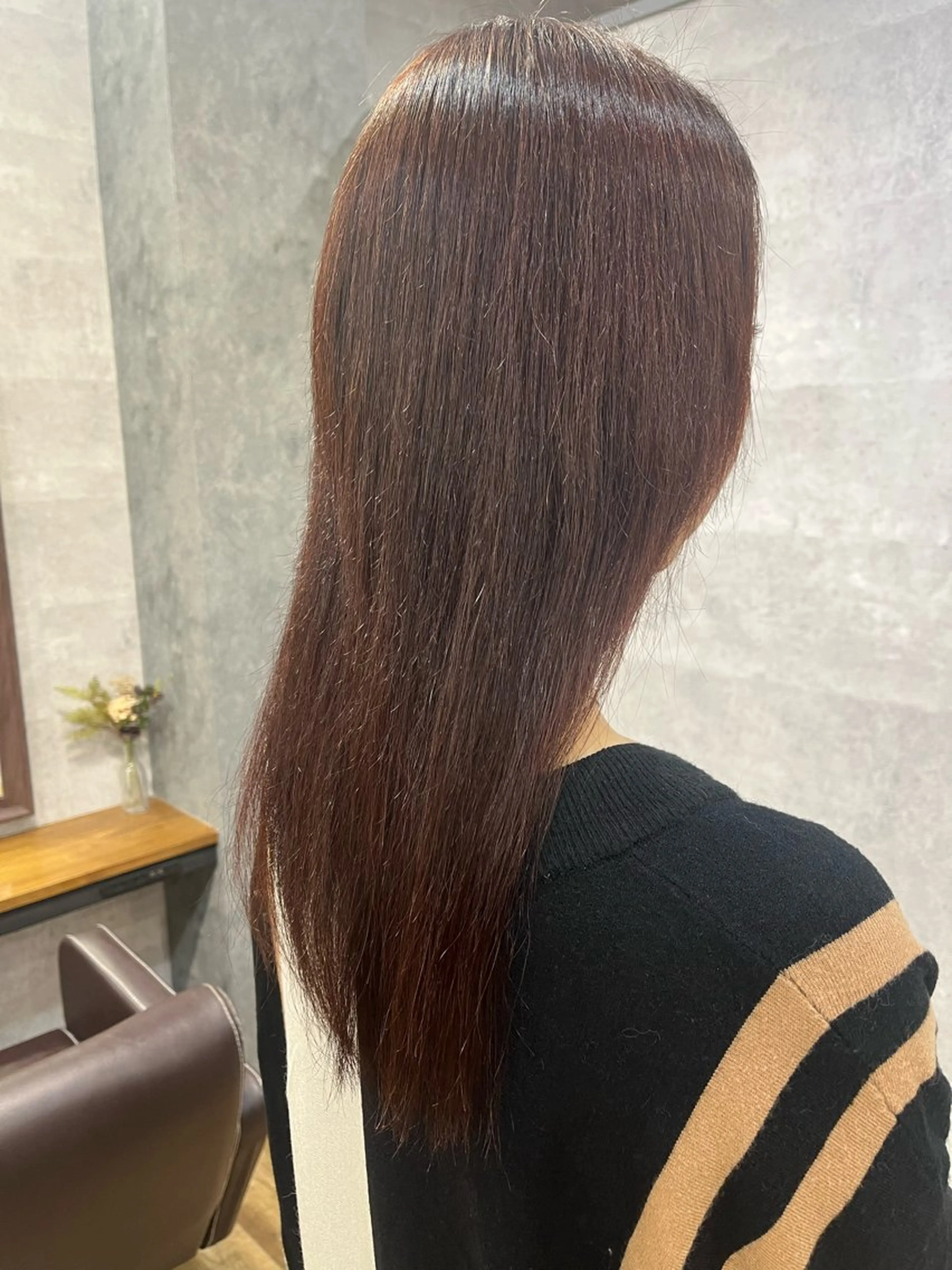 ロング カラー ヘアカラー トリートメント 中園 紫音のヘアスタイル