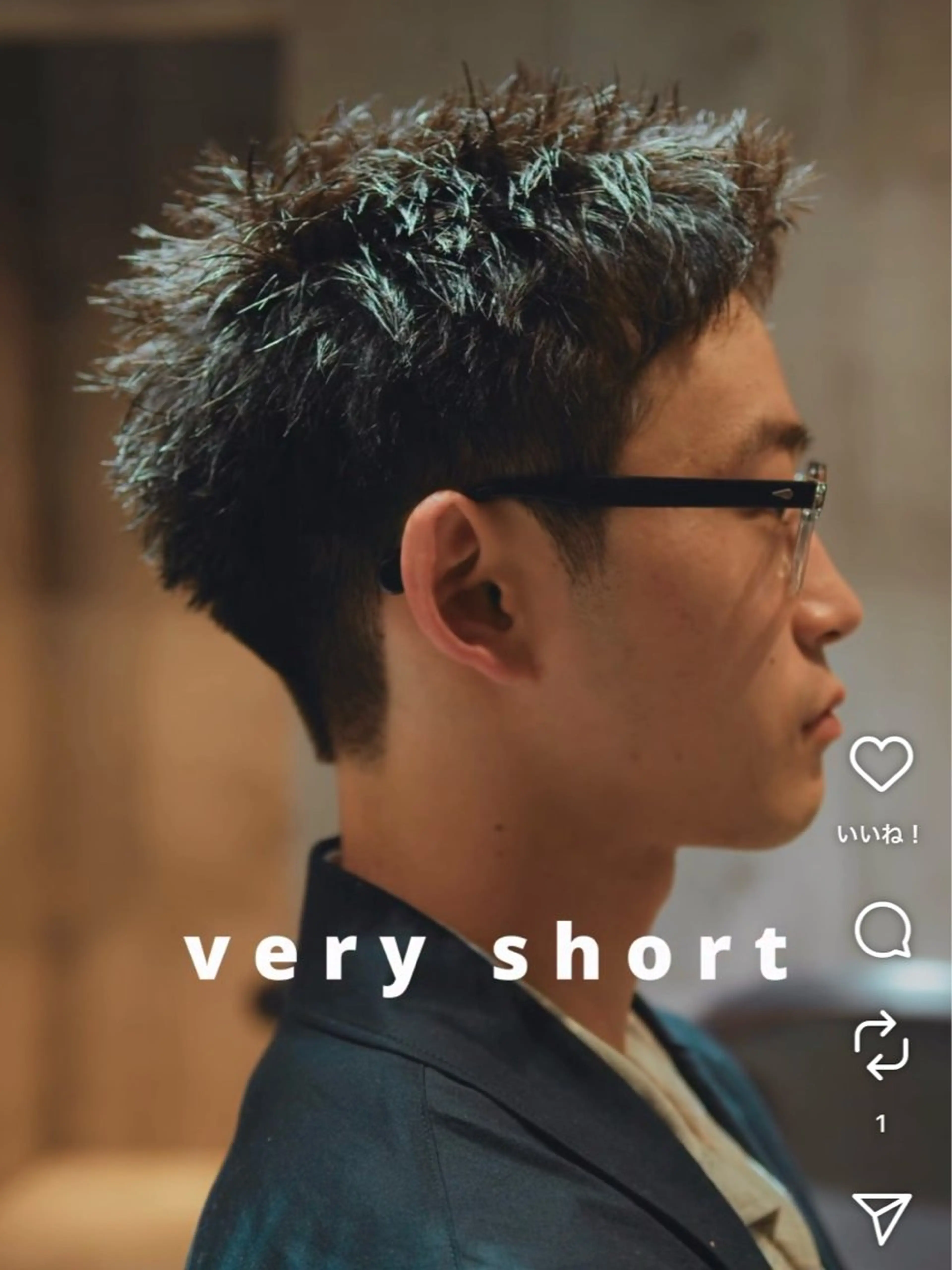メンズ 🌟ベリーショート メンズカット久保悠那のヘアスタイル