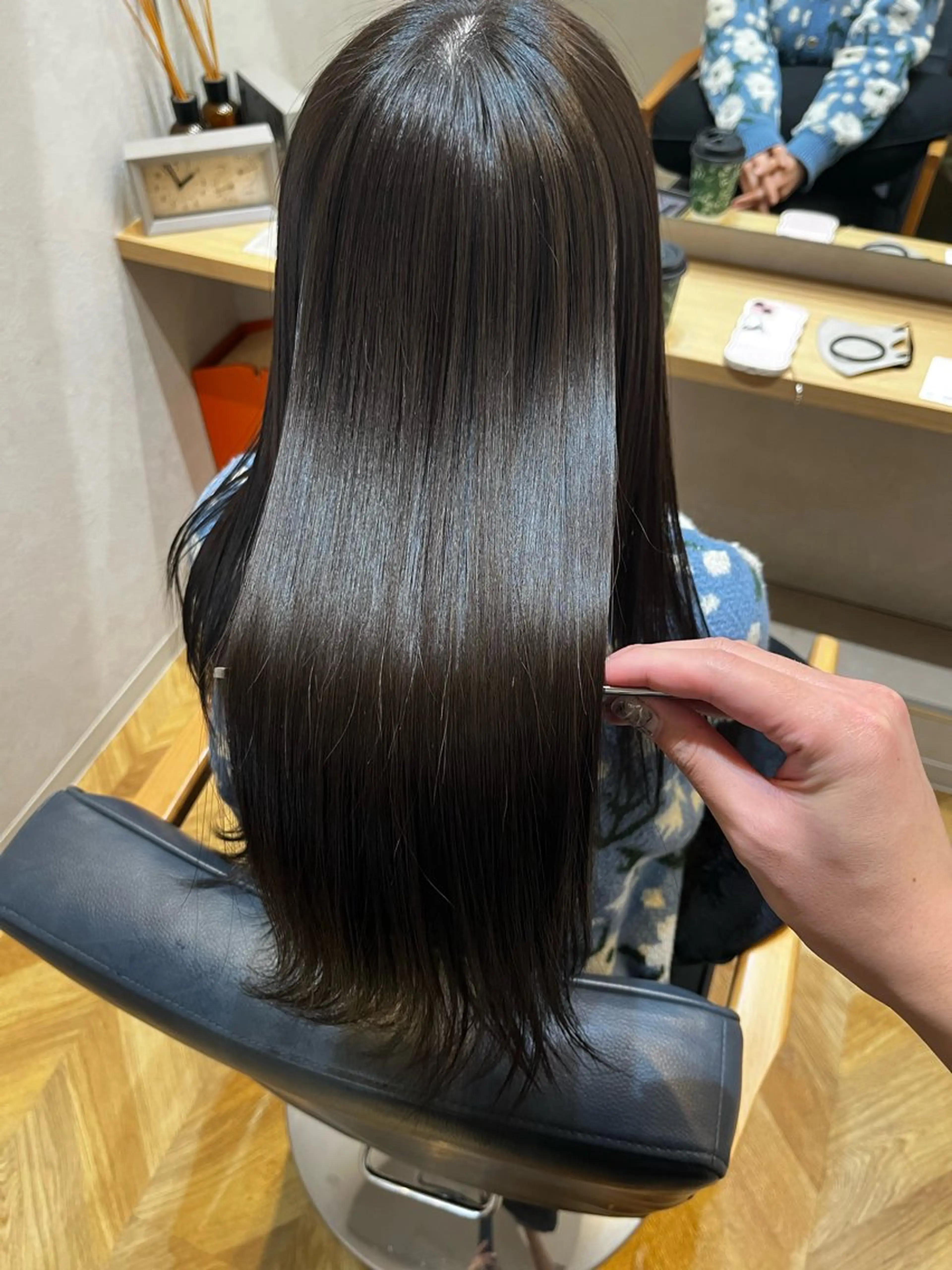 ロング カット 縮毛矯正 💜N°大分 三浦　髪質改善💜のヘアスタイル