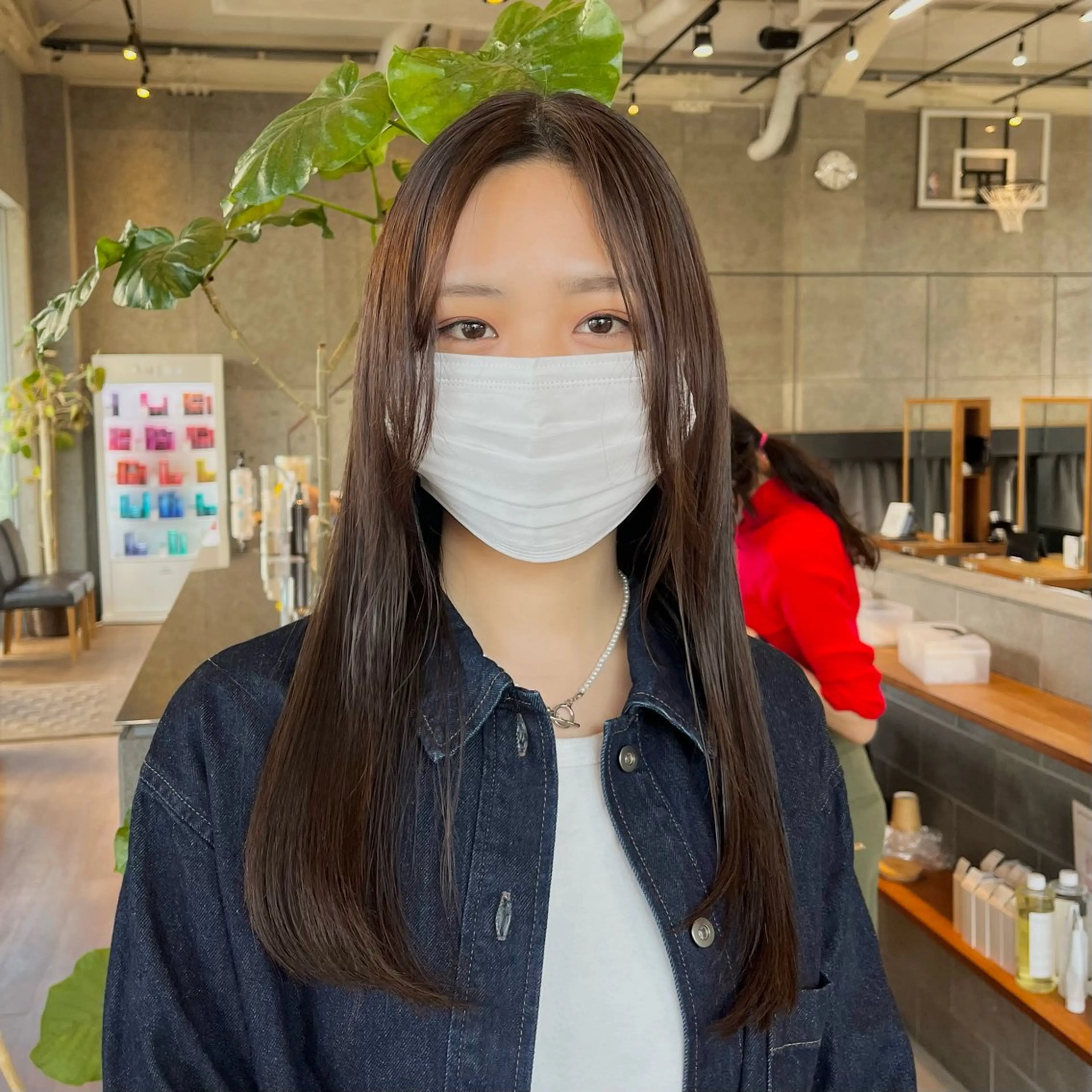 ミディアム カラー カット ヘアカラー 縮毛矯正 トリートメント GO TODAY SHAiRE SALON 原宿本店所属・ブリーチ/レイヤー ハッシュカット/河内のヘアスタイル