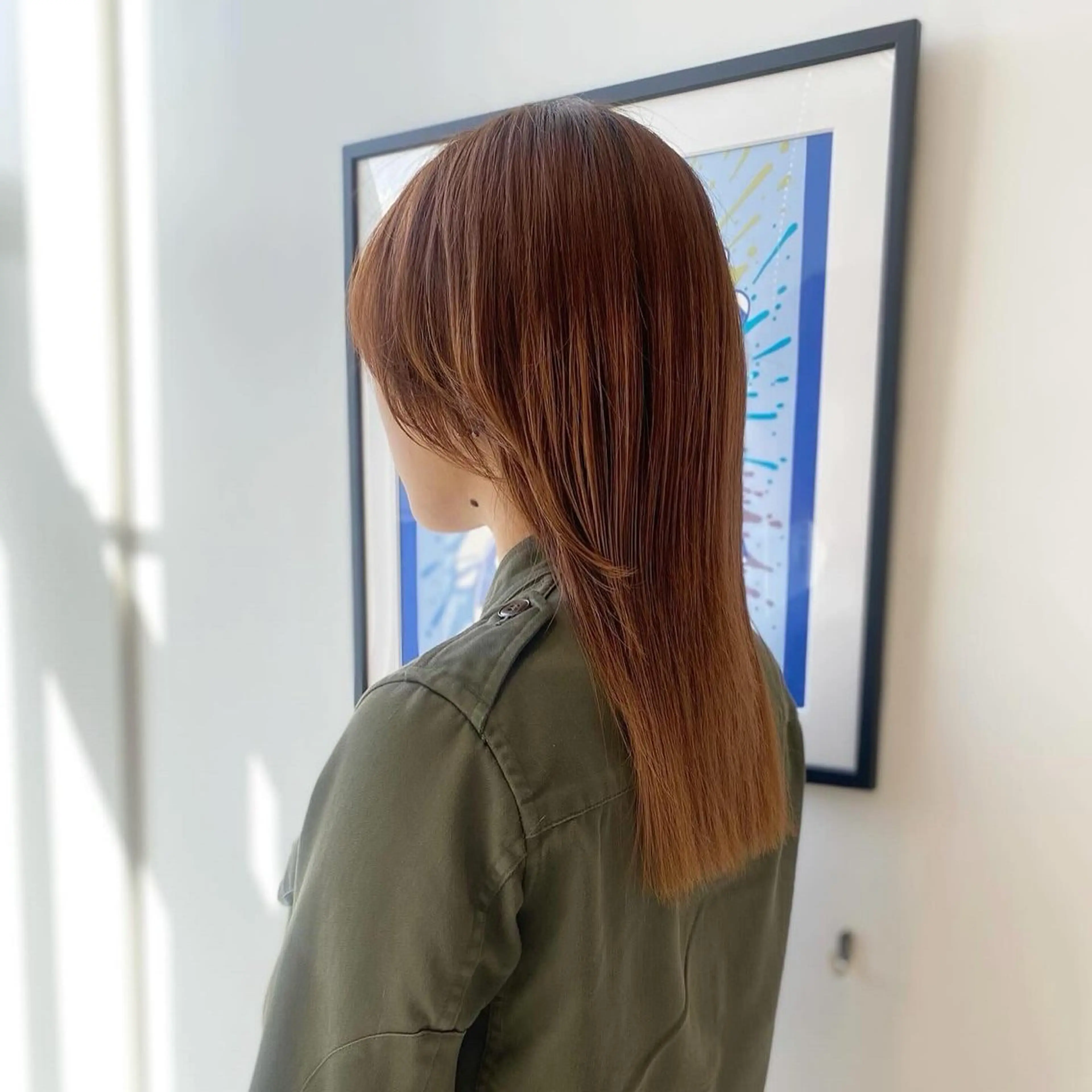 ミディアム ボブ 顔まわりレイヤー 顔周りカット レイヤーカット チヒロ/カットモデル 募集⸜🌷︎⸝‍のヘアスタイル