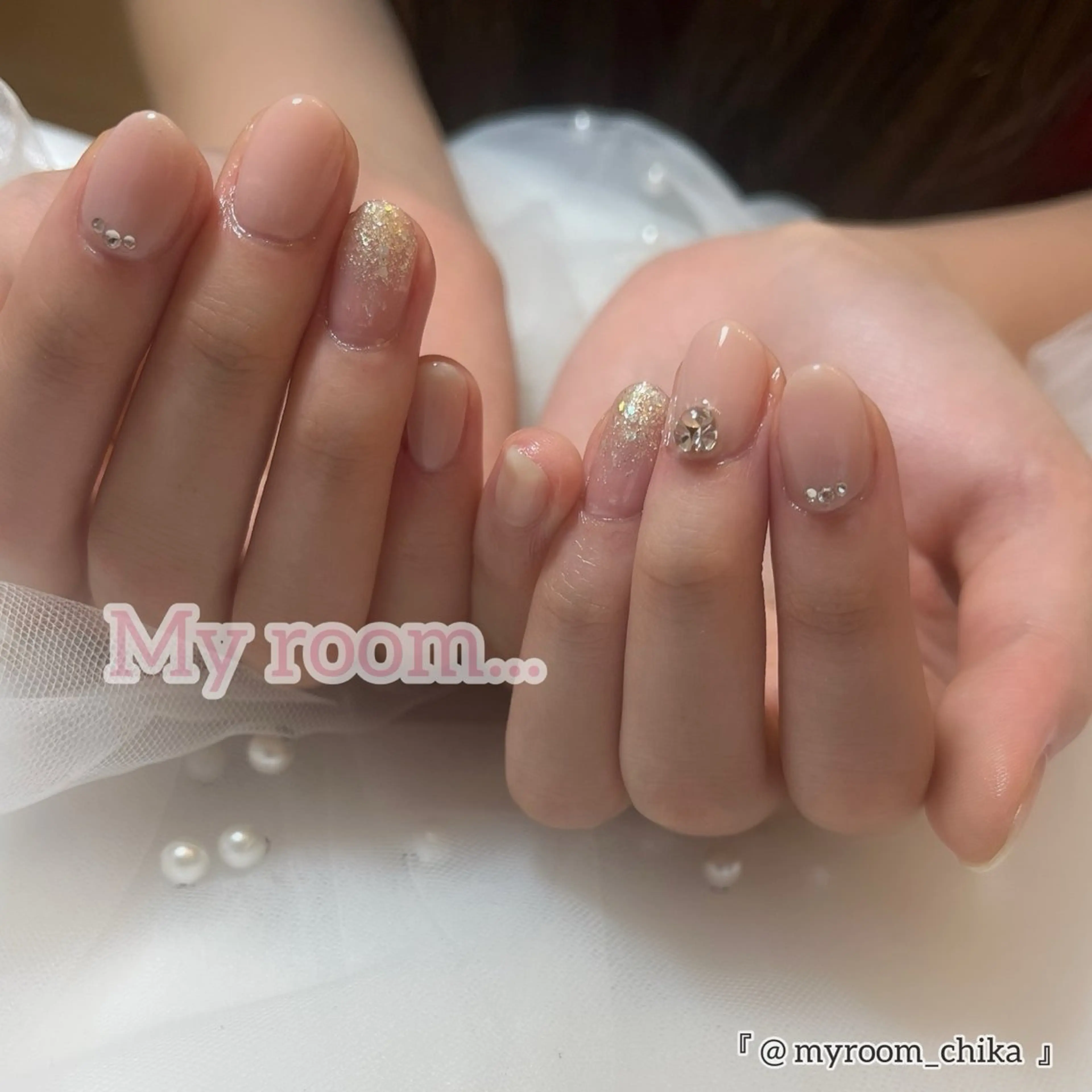 ネイル ワンカラーネイル シンプルネイル My room...所属・Amua.ハーブ 新宿御苑駅前のエステ・リラクイメージ