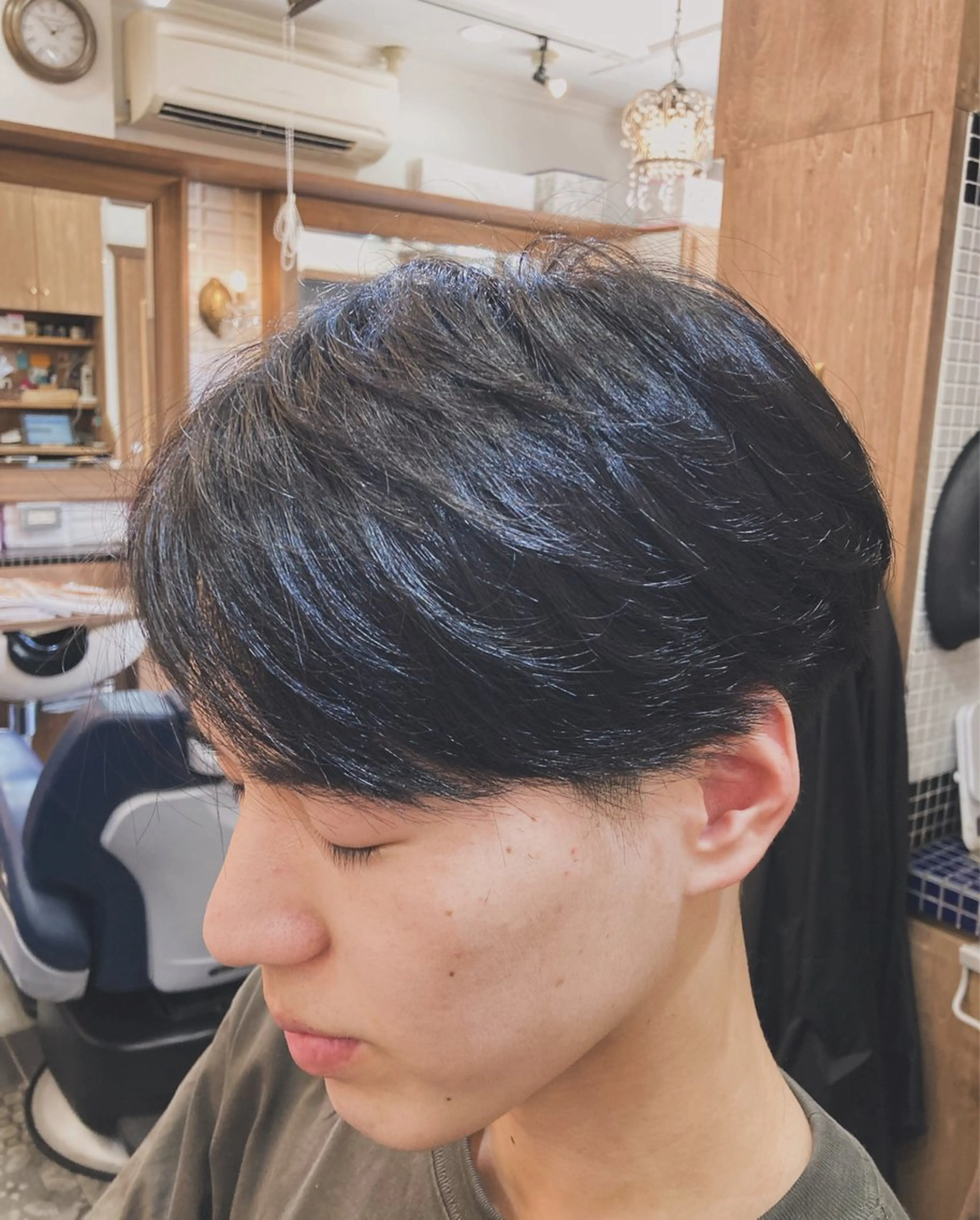 ショート メンズ メンズパーマ ルピナス中田店長 山口大地のヘアスタイル