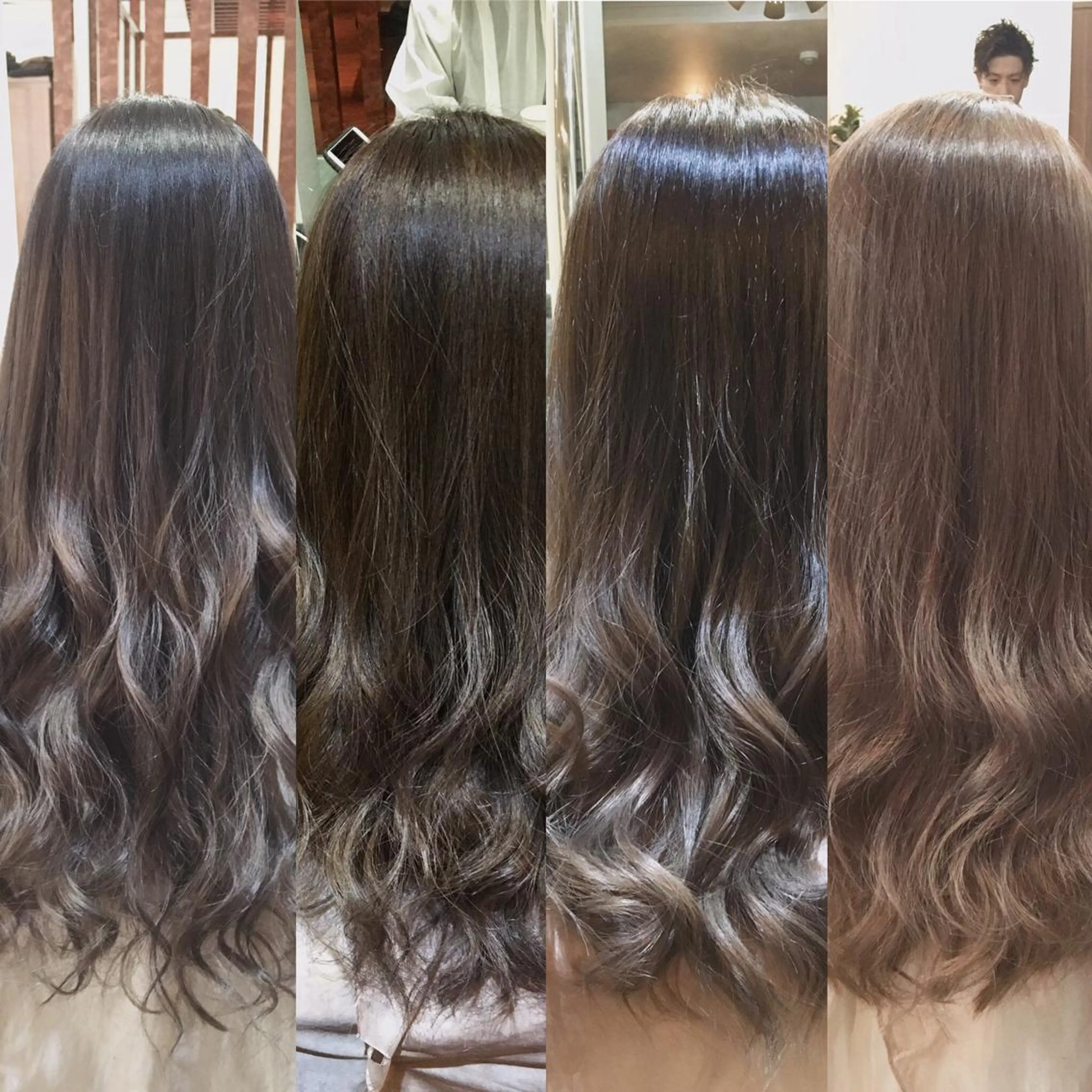 セミロング カラー パーマ ヘアアレンジ アッシュ ベージュカラー グレージュ ミルキーベージュ ホワイトアッシュ RecheRche【池袋】所属・👑指名率No.1 👑坂口飛翔のヘアスタイル