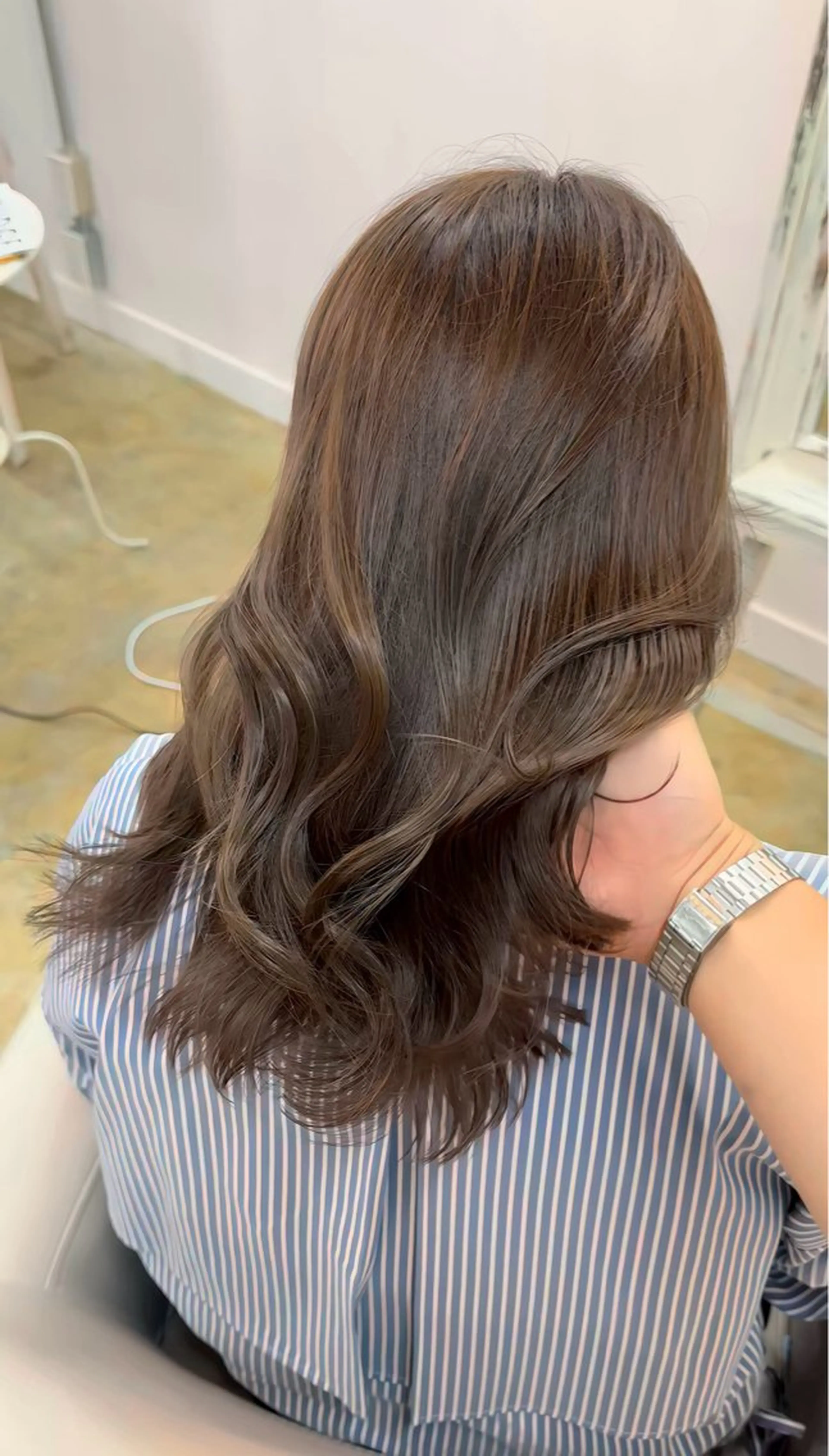 セミロング カット ヘアカラー トリートメント notre Lead所属・YU-SUKE ユウスケのヘアスタイル