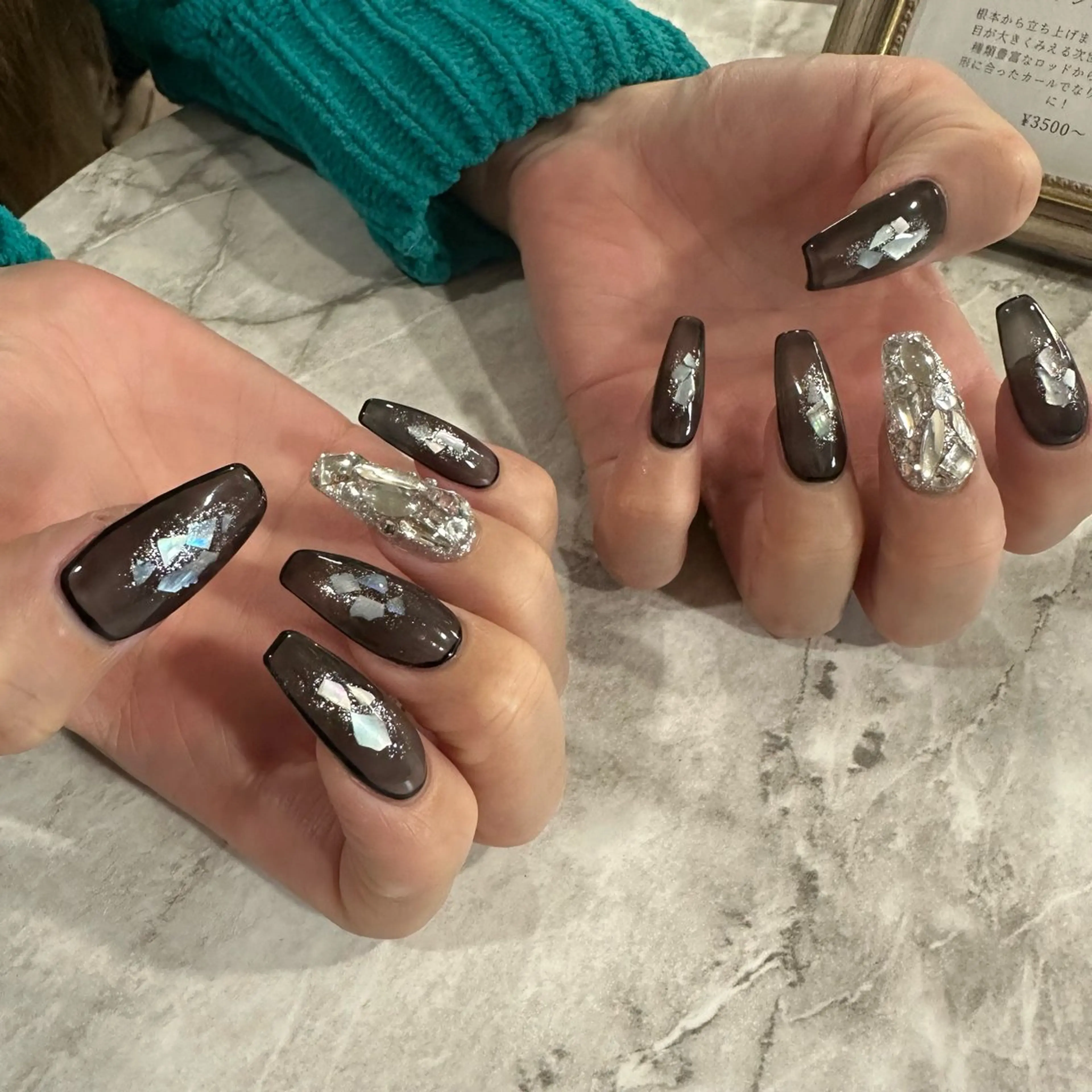 ネイル 長さ出し 持ち込み ネイルチップ etorca nailのネイルデザイン