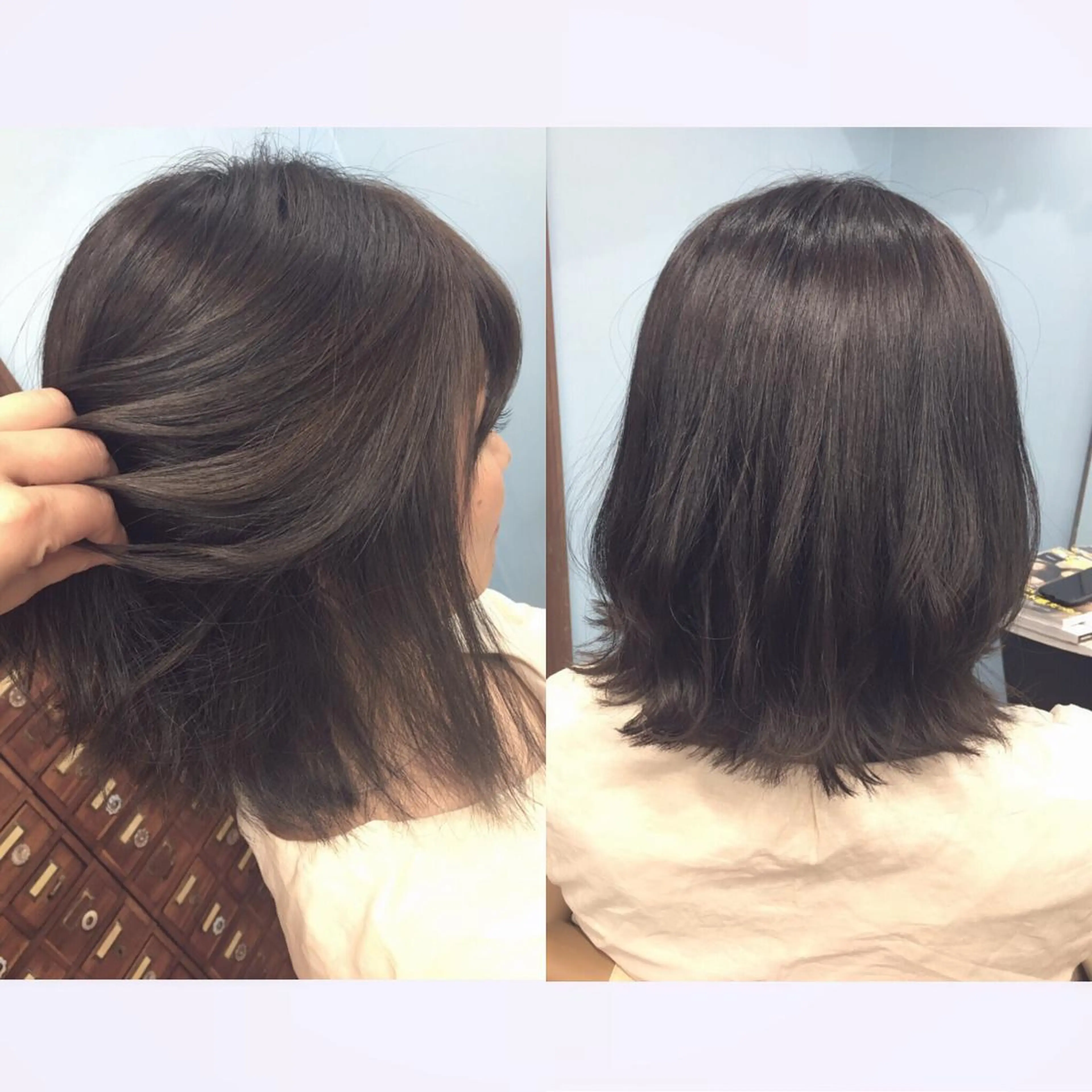 ミディアム カラー ベージュカラー インナーカラー カット ヘアカラー Partie （パルティー）のヘアスタイル