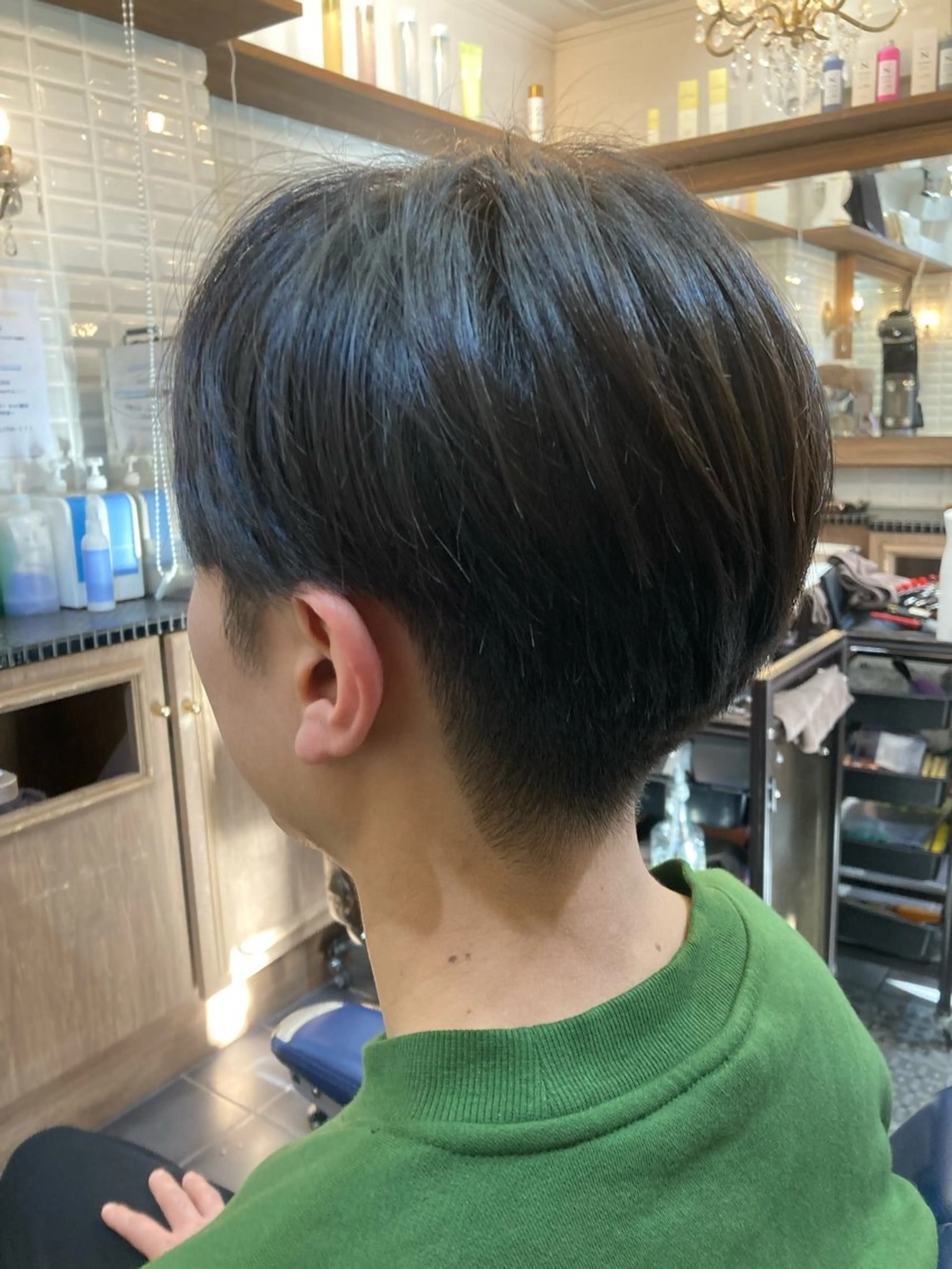 ミディアム メンズ マッシュ 刈り上げ カット トリートメント ルピナス中田店長 山口大地のヘアスタイル