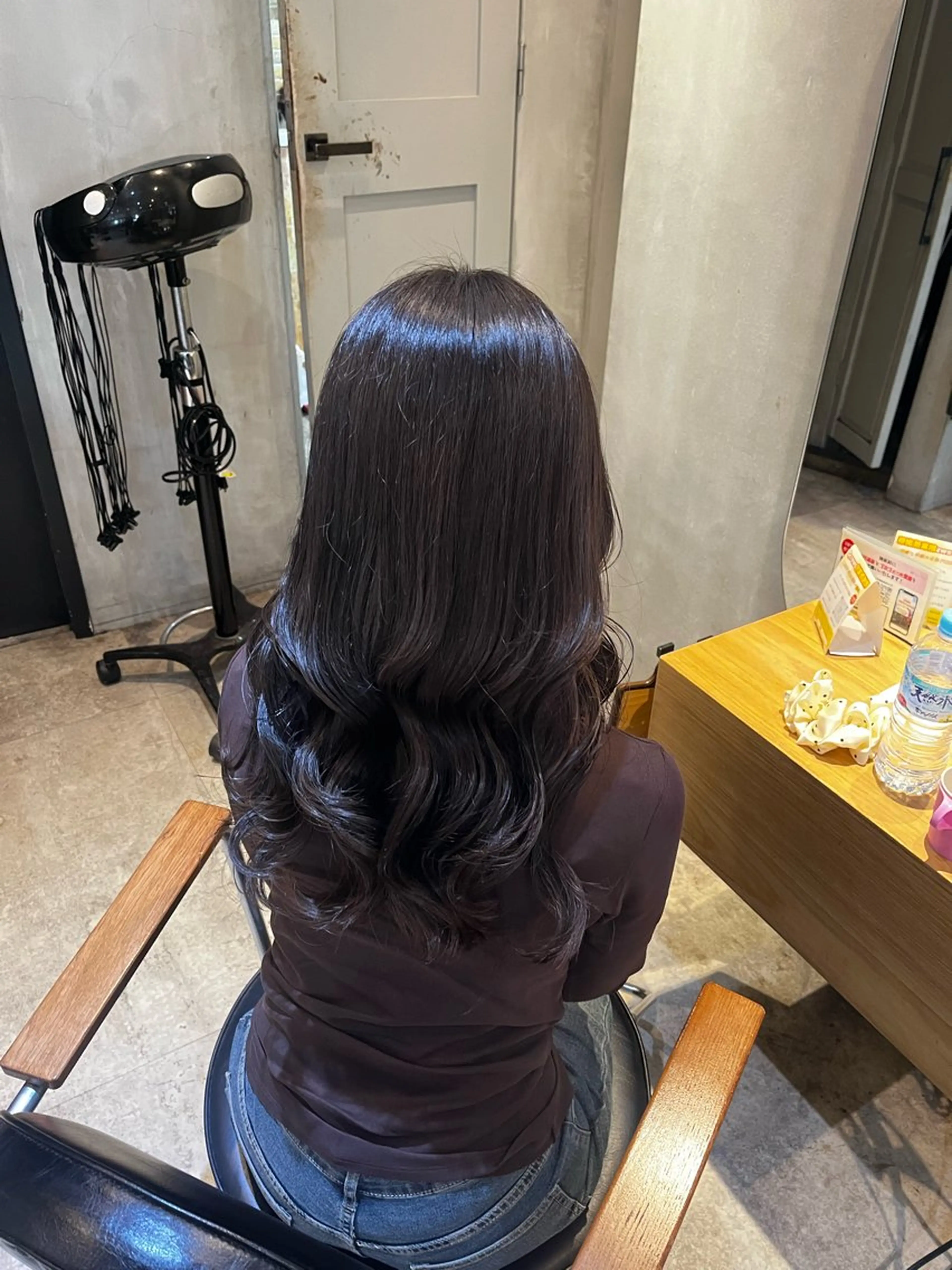 ロング カラー ベージュカラー ブリーチ 透明感カラー ダブルカラー グレージュ ヘアカラー トリートメント ラフィスヘアードープ所属・👑髪質改善Wカラー /グレージュ/アユカのヘアスタイル