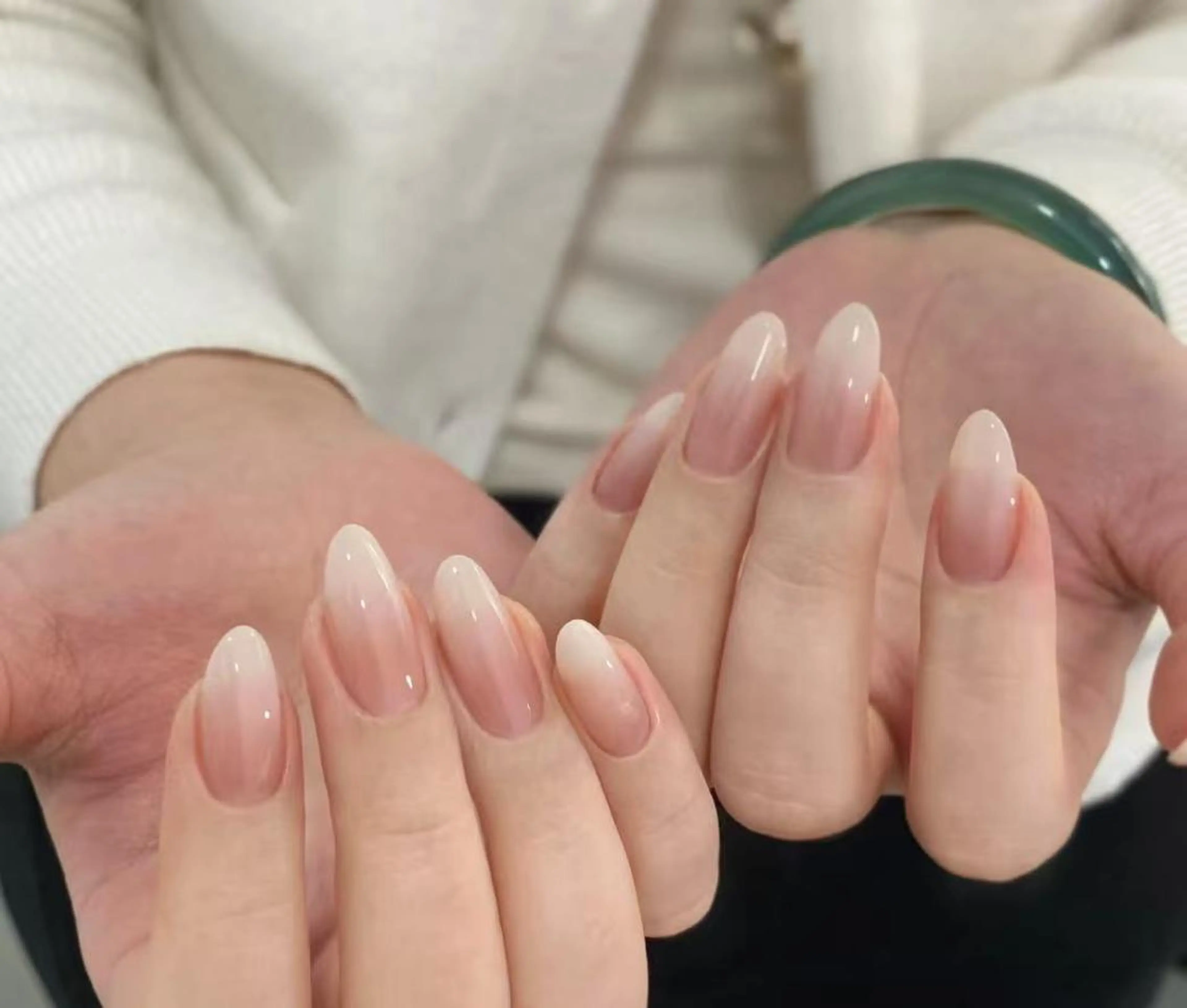 【✨ハンド・ジェルネイル✨】💖チークフレンチ💖ジェルオフ付きの写真