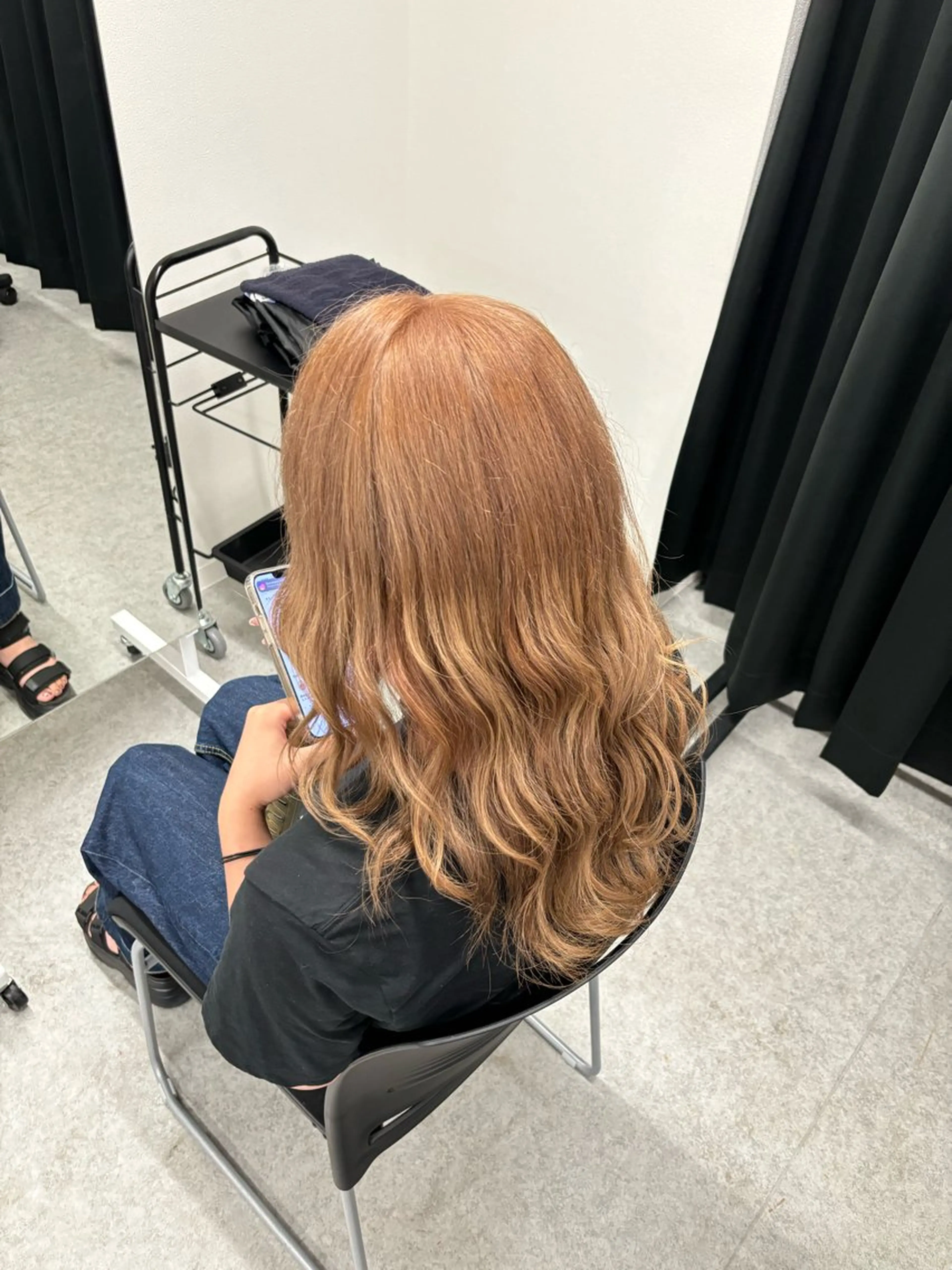 ロング カラー ヘアカラー ヘッドスパ ヘアセット 透明感ハイトーン☁️ 斗和🫧天神のヘアスタイル