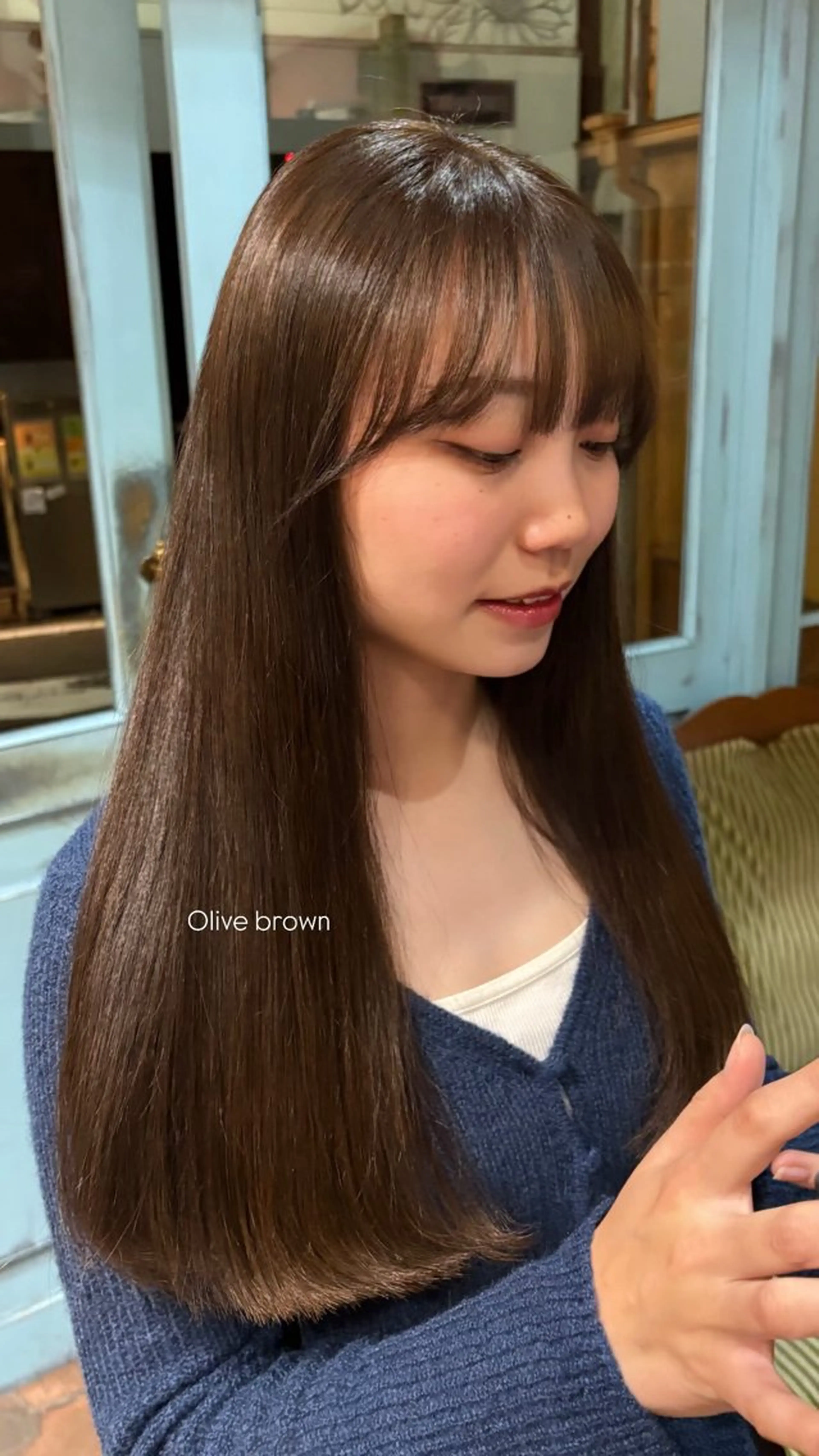セミロング カット ヘアカラー トリートメント DOLL hair所属・なぎさ 心斎橋美容室のヘアスタイル
