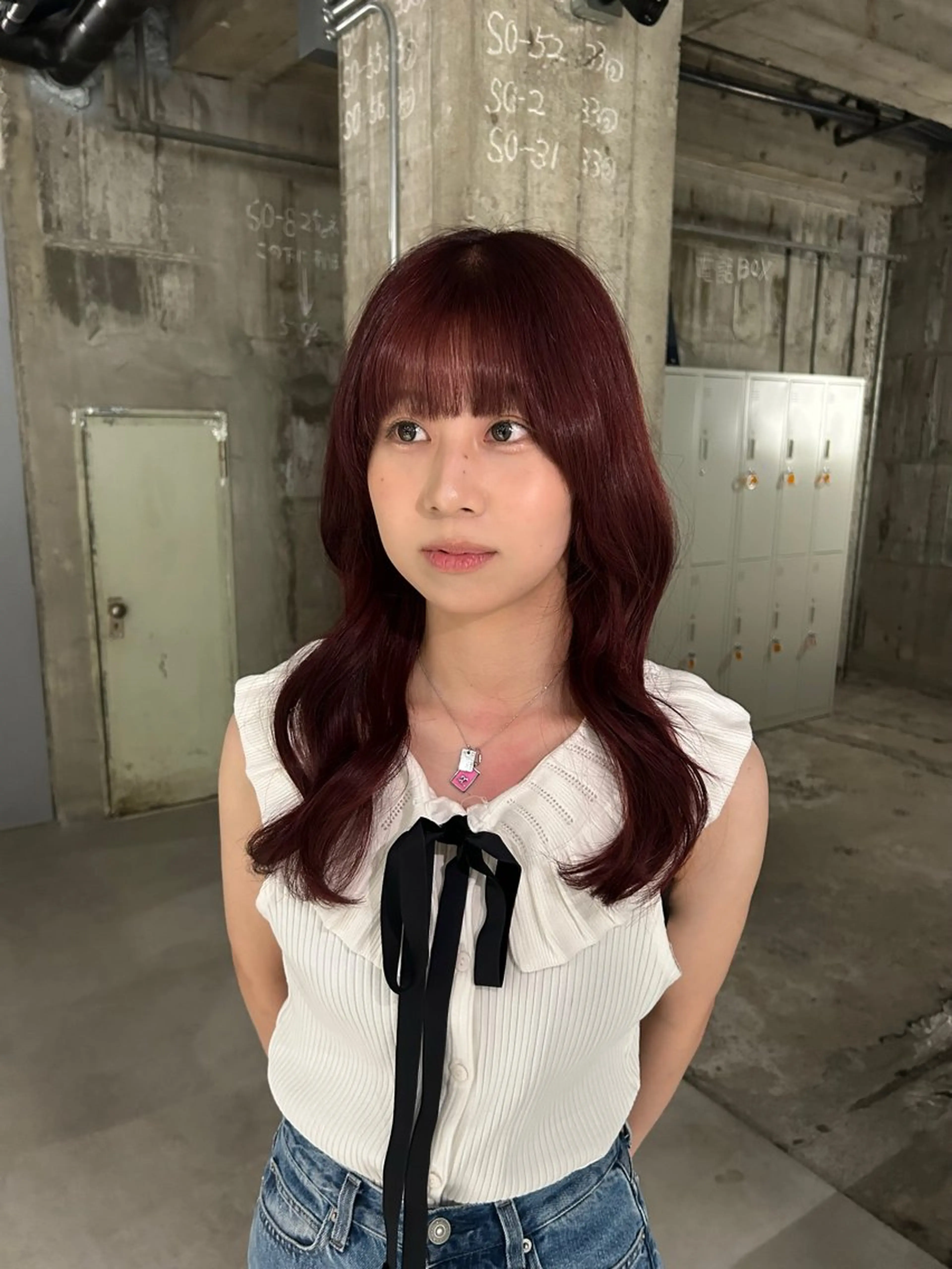 カラー ブリーチ ハイトーンカラー ヘアカラー 谷口 萌瑛のヘアスタイル
